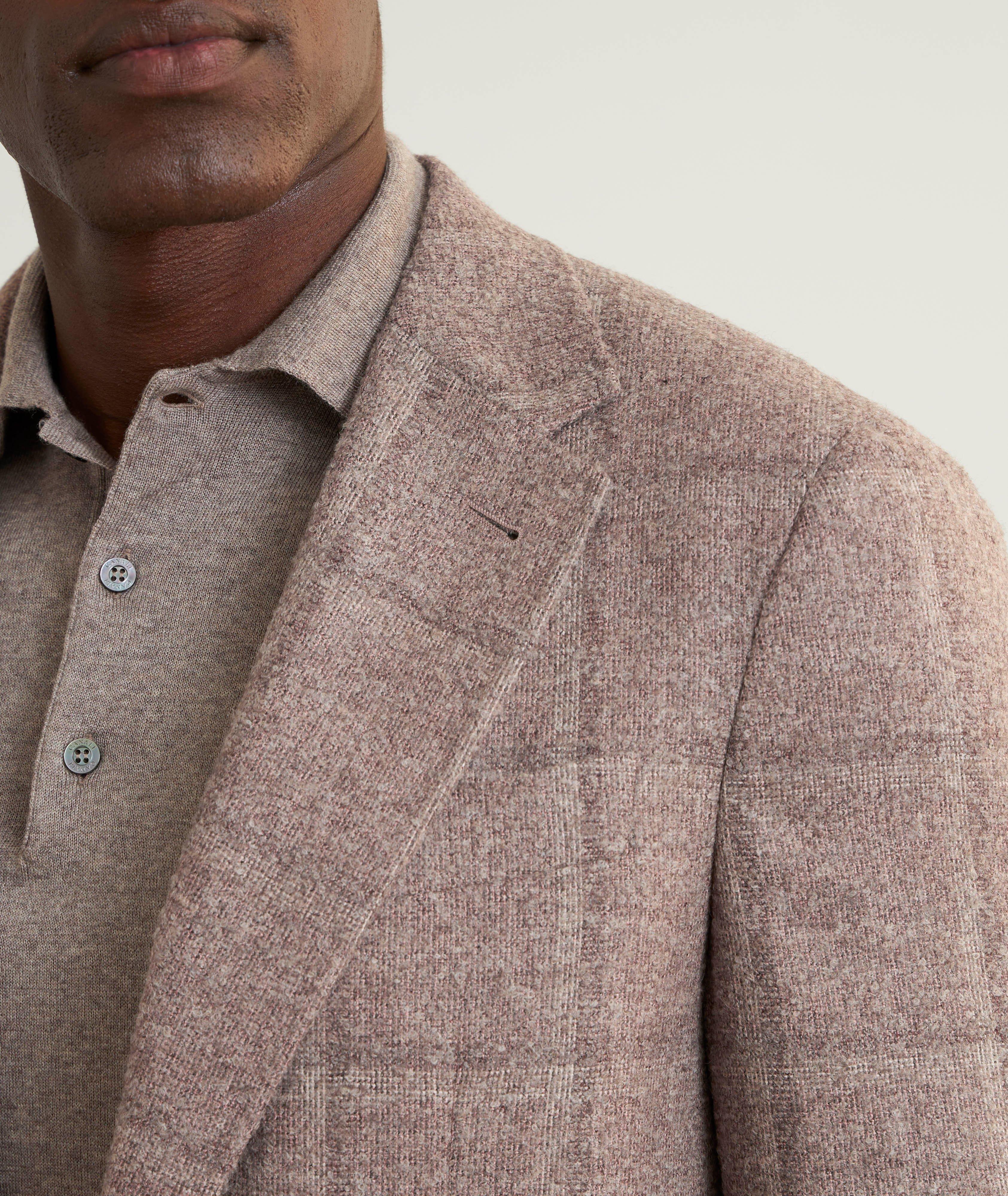 Kei Windowpane Alpaca-Blend Sport Jacket image 3