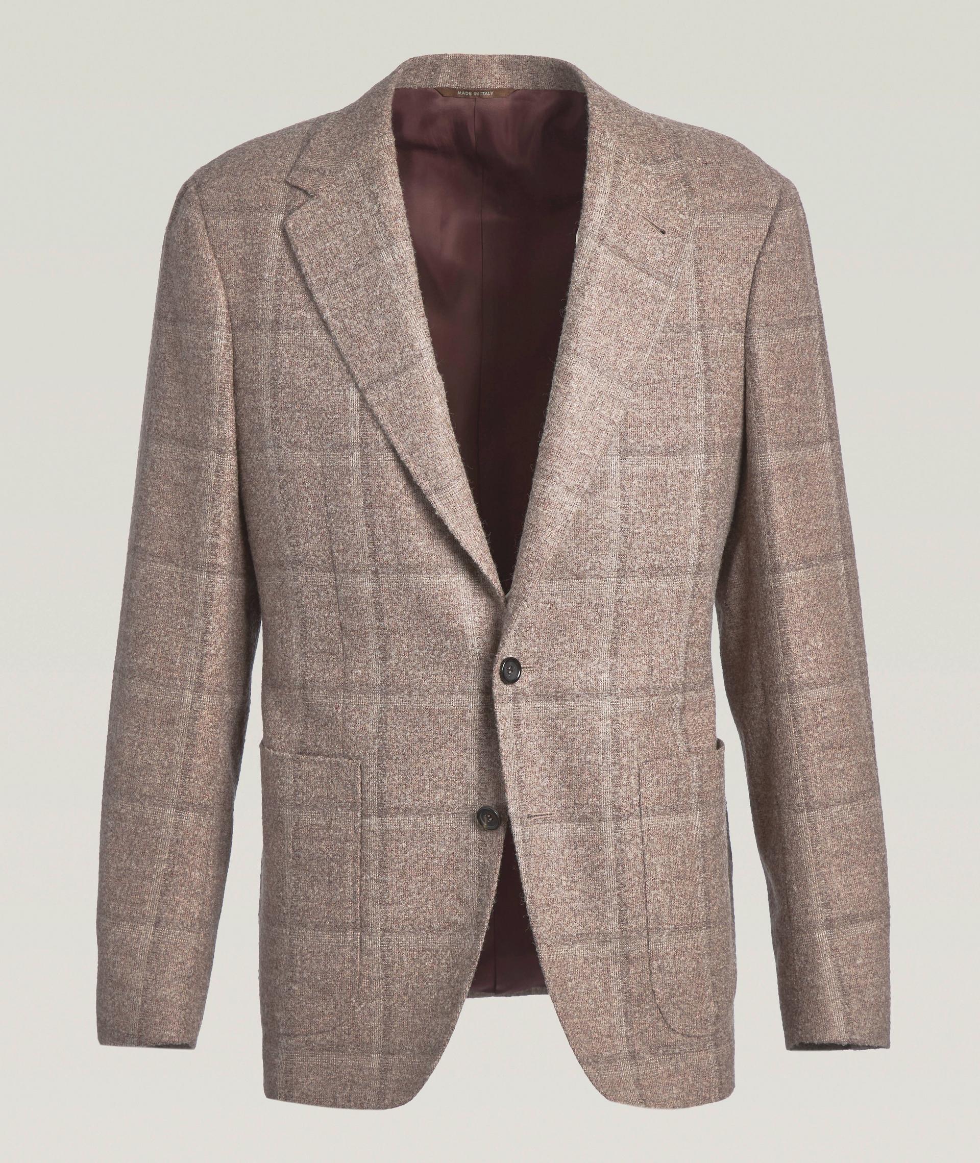 Kei Windowpane Alpaca-Blend Sport Jacket image 0