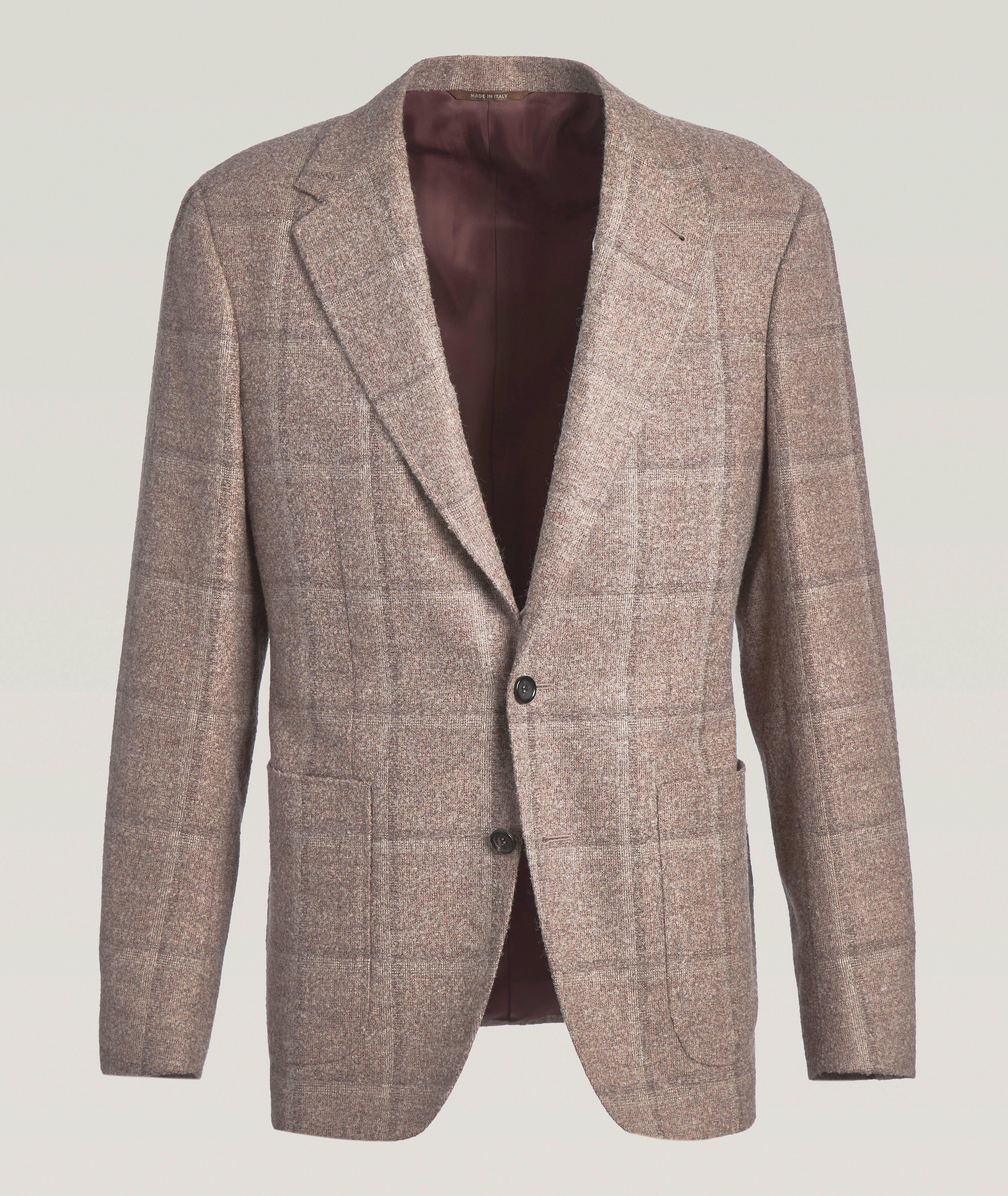 Kei Windowpane Alpaca-Blend Sport Jacket image 0