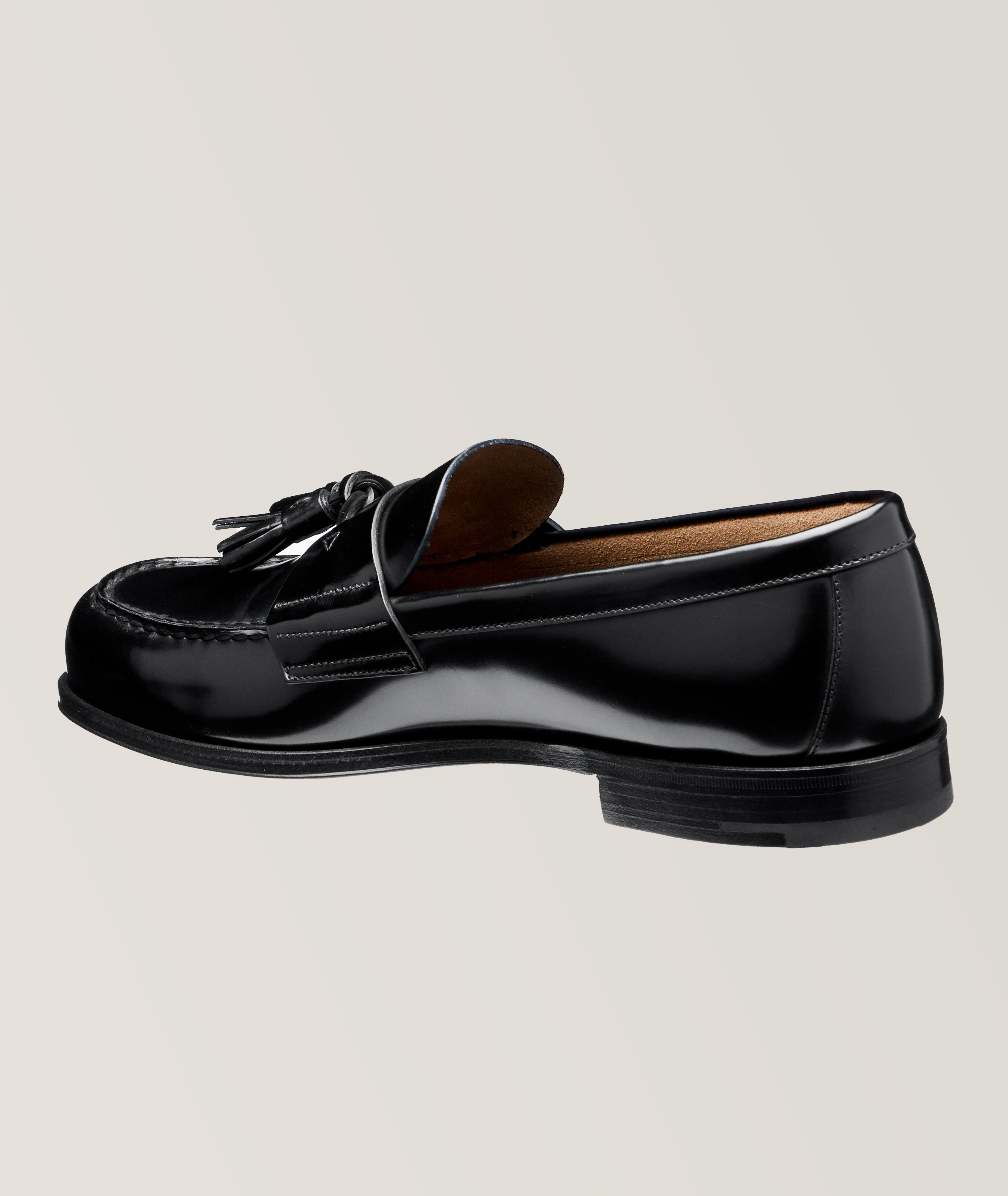 Spazzolato Leather Tassel Loafers image 1