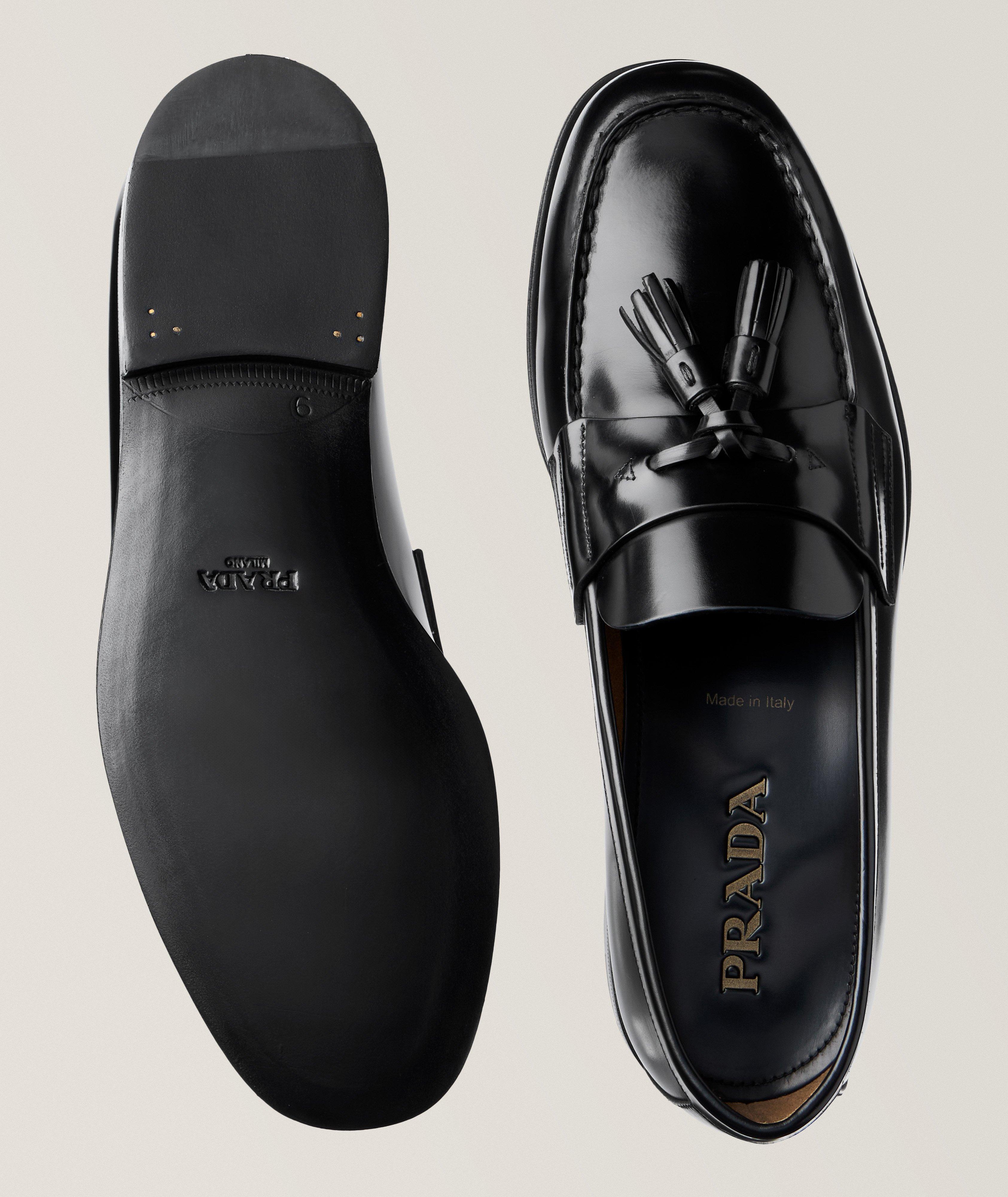 Spazzolato Leather Tassel Loafers image 2
