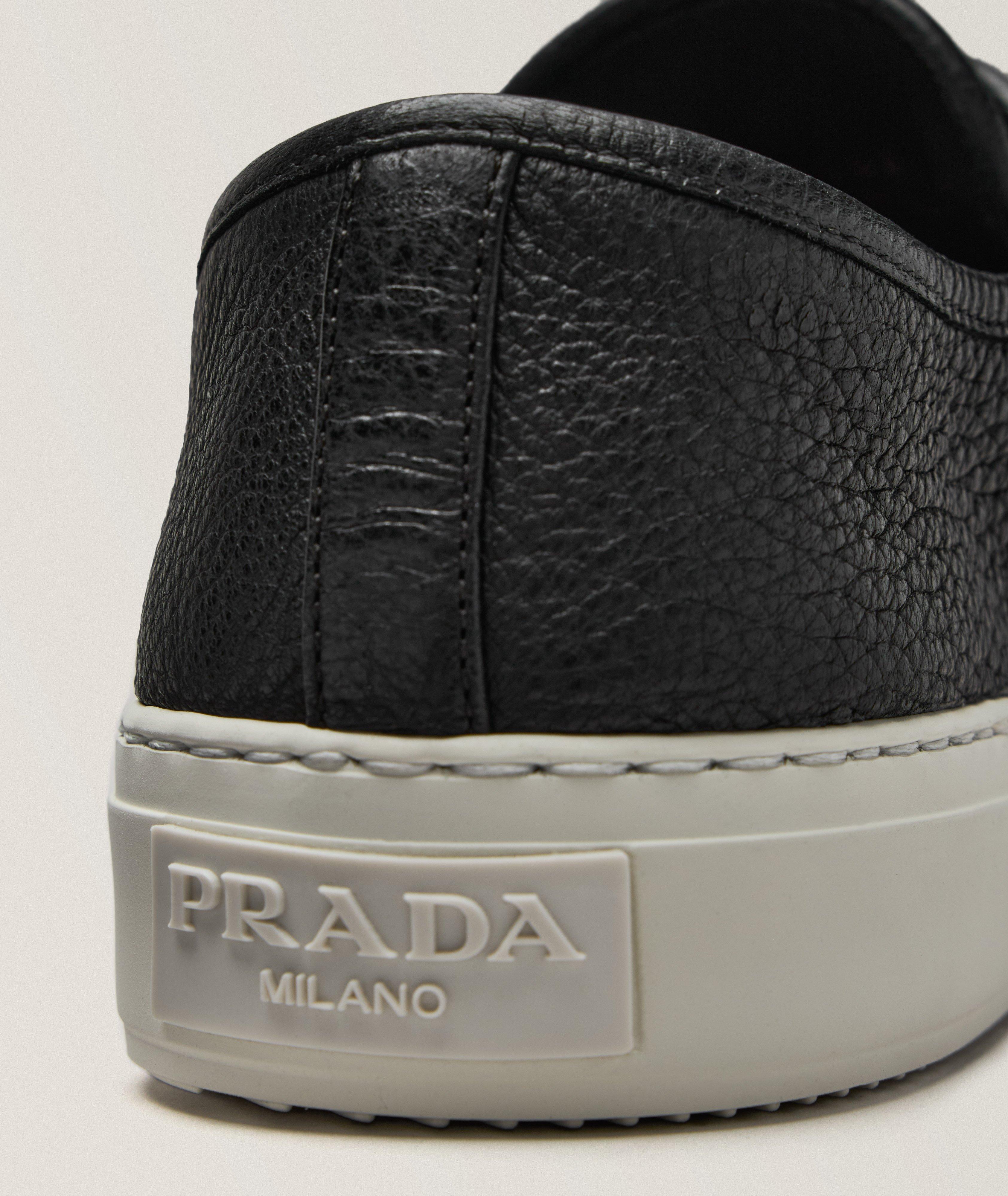 Leather Vulcanized Cap-Toe Sneakers image 2