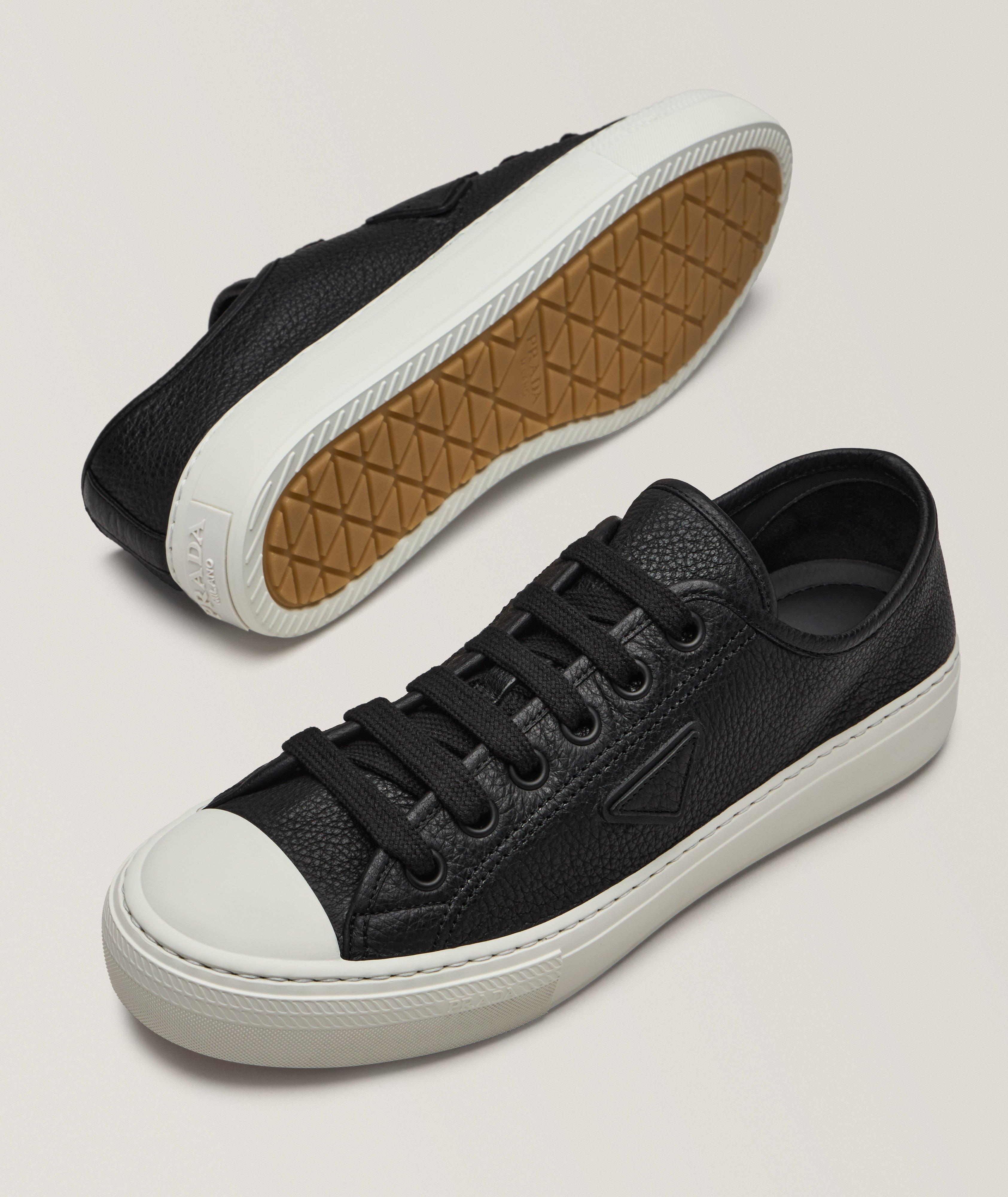 Leather Vulcanized Cap-Toe Sneakers image 3