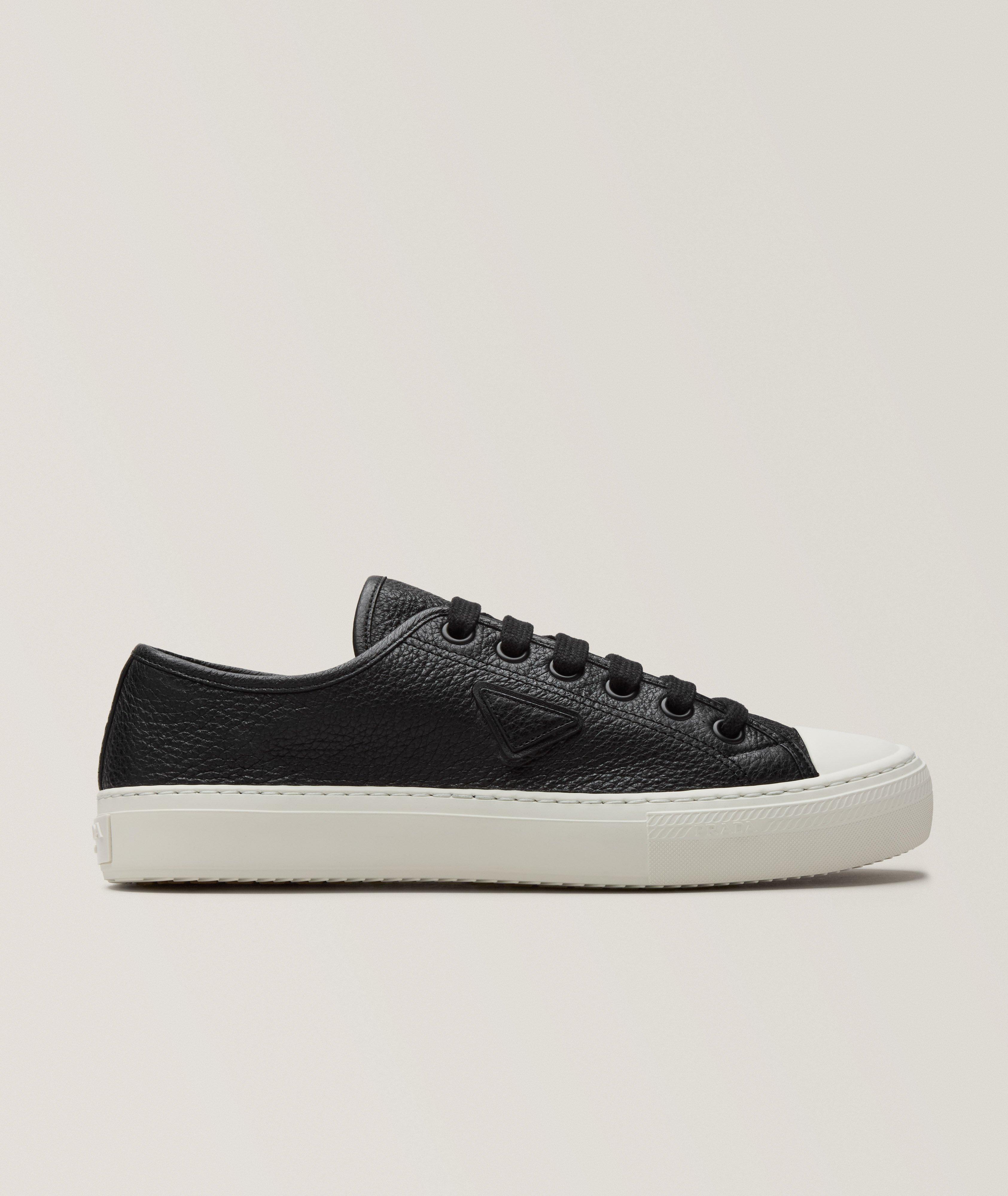 Leather Vulcanized Cap-Toe Sneakers image 0