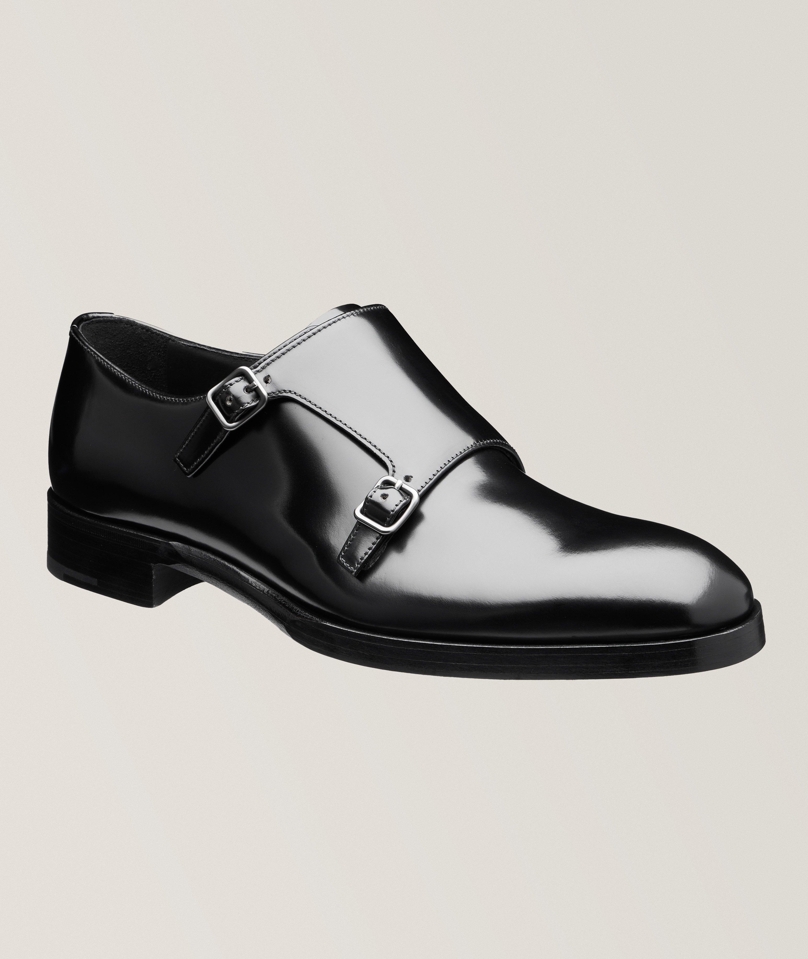 Brushed Spazzolato Leather Monkstraps  image 0