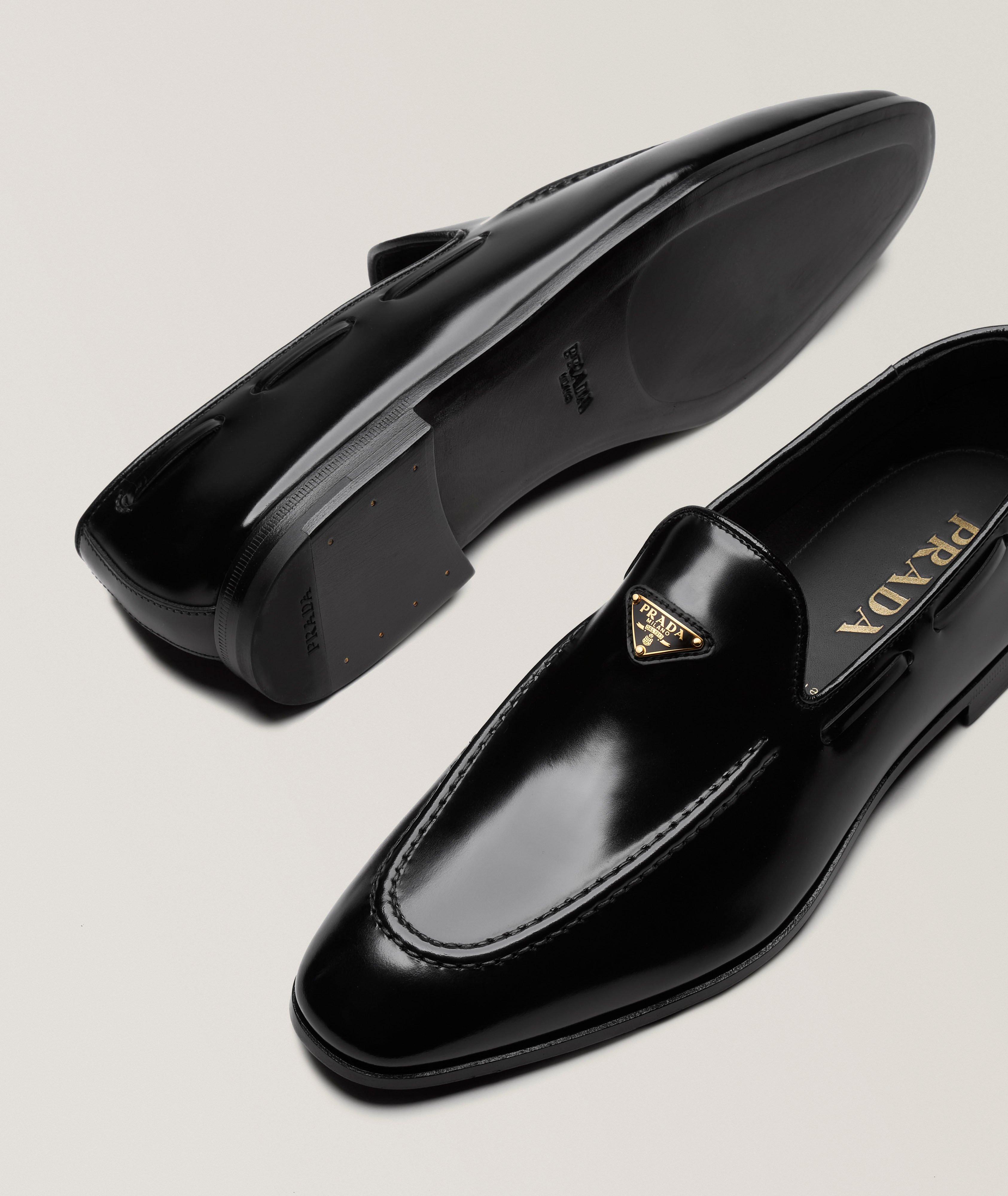 Spazzolato Leather Loafers image 3