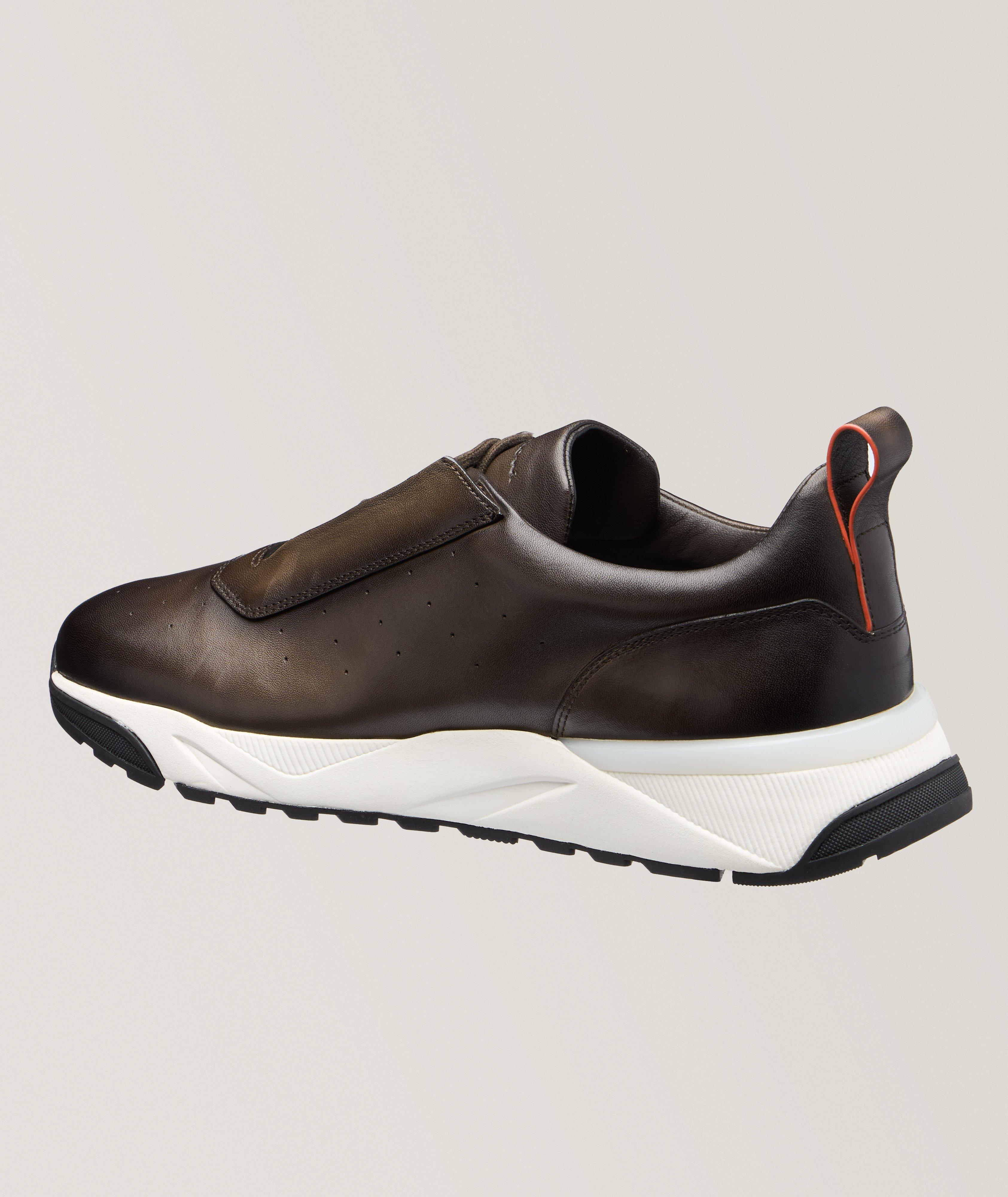 Chaussure sport en cuir poli image 1