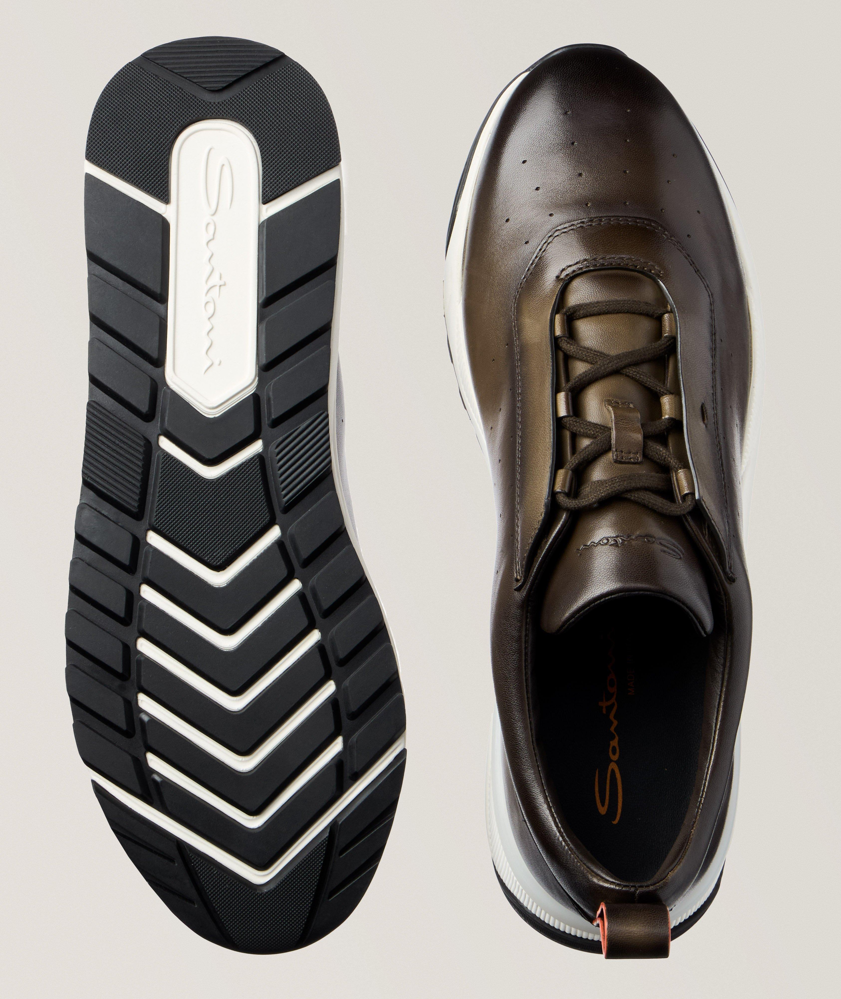 Chaussure sport en cuir poli image 2