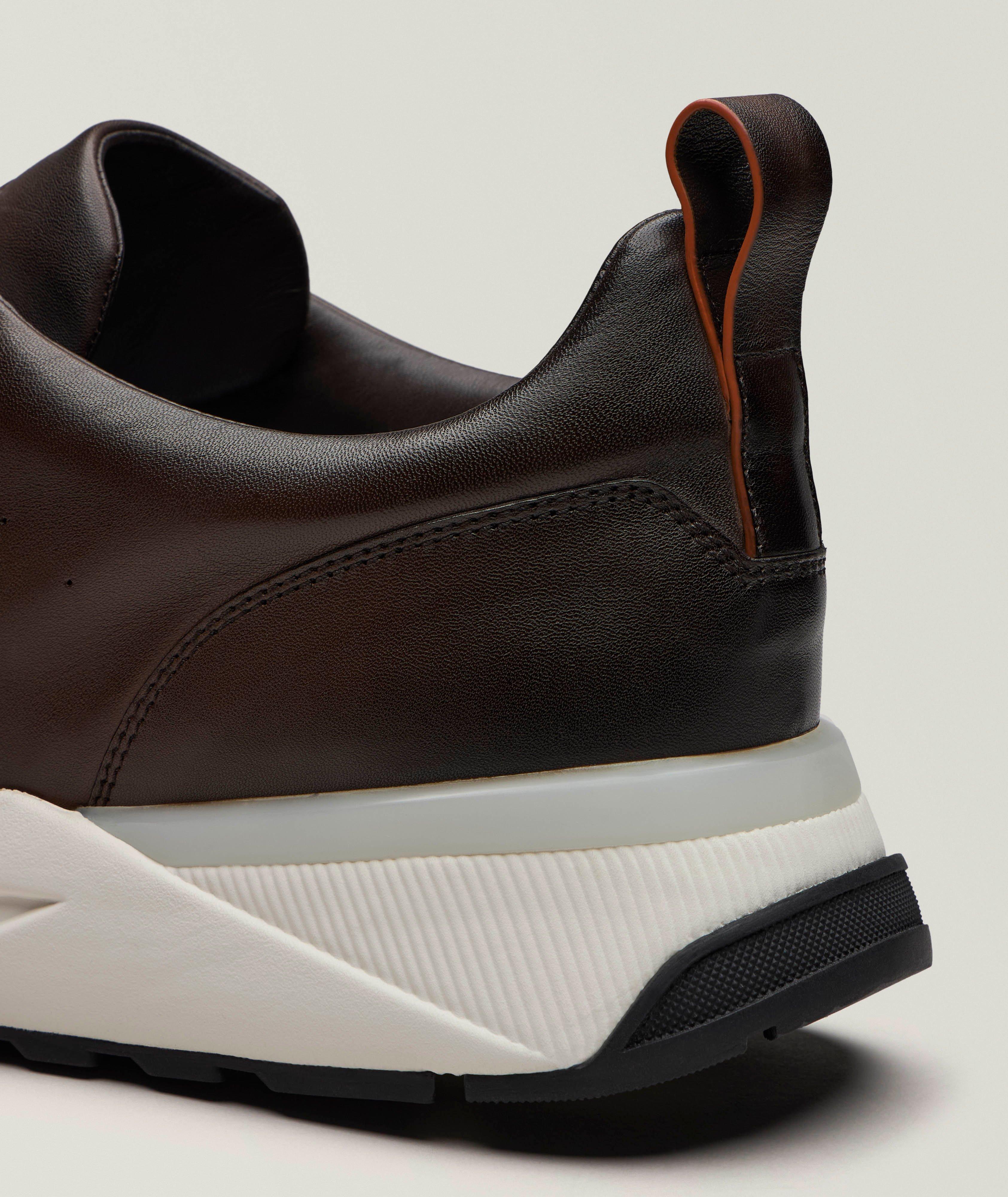 Soft Burnished Leather Sneakers  image 4