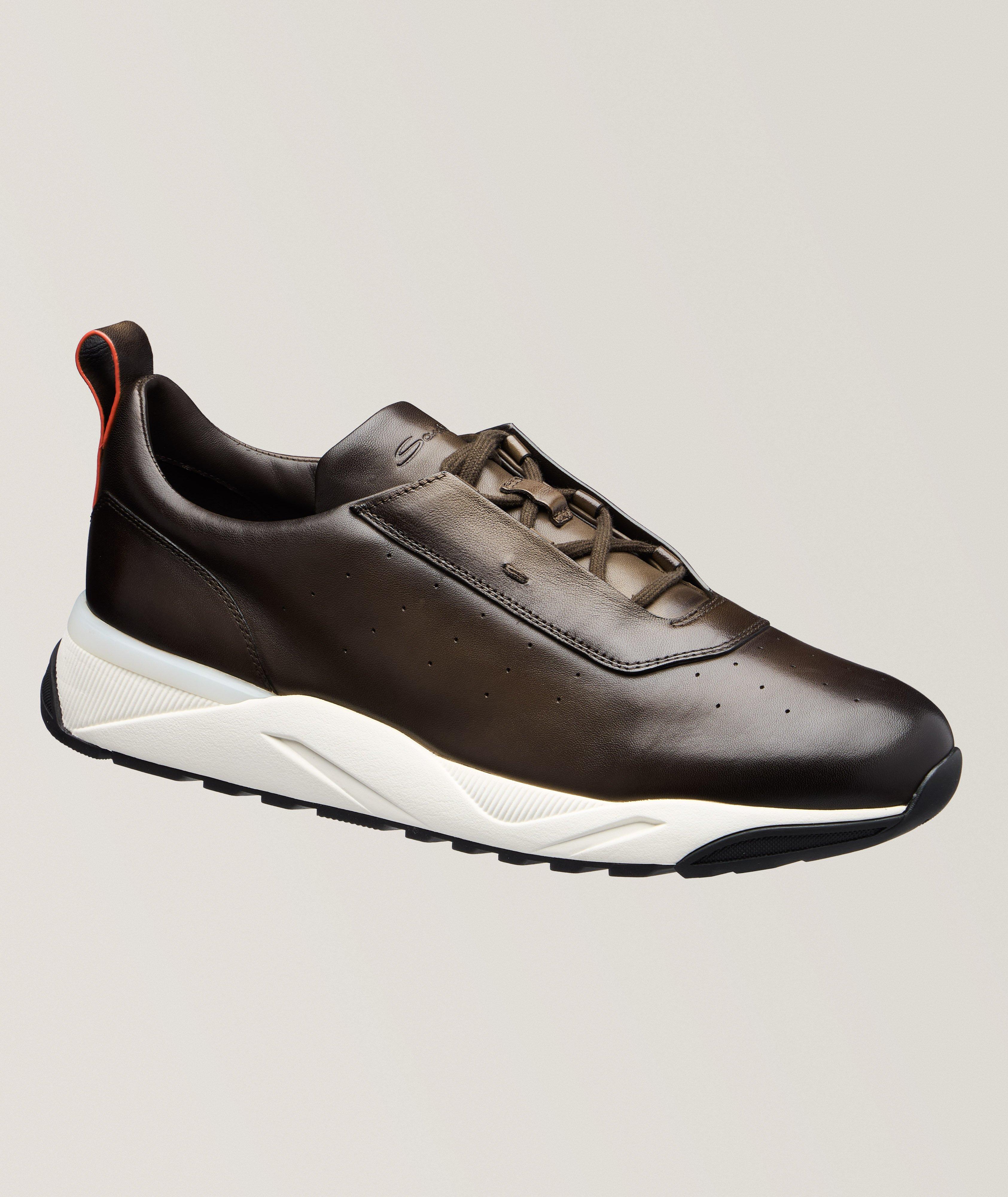Chaussure sport en cuir poli image 0