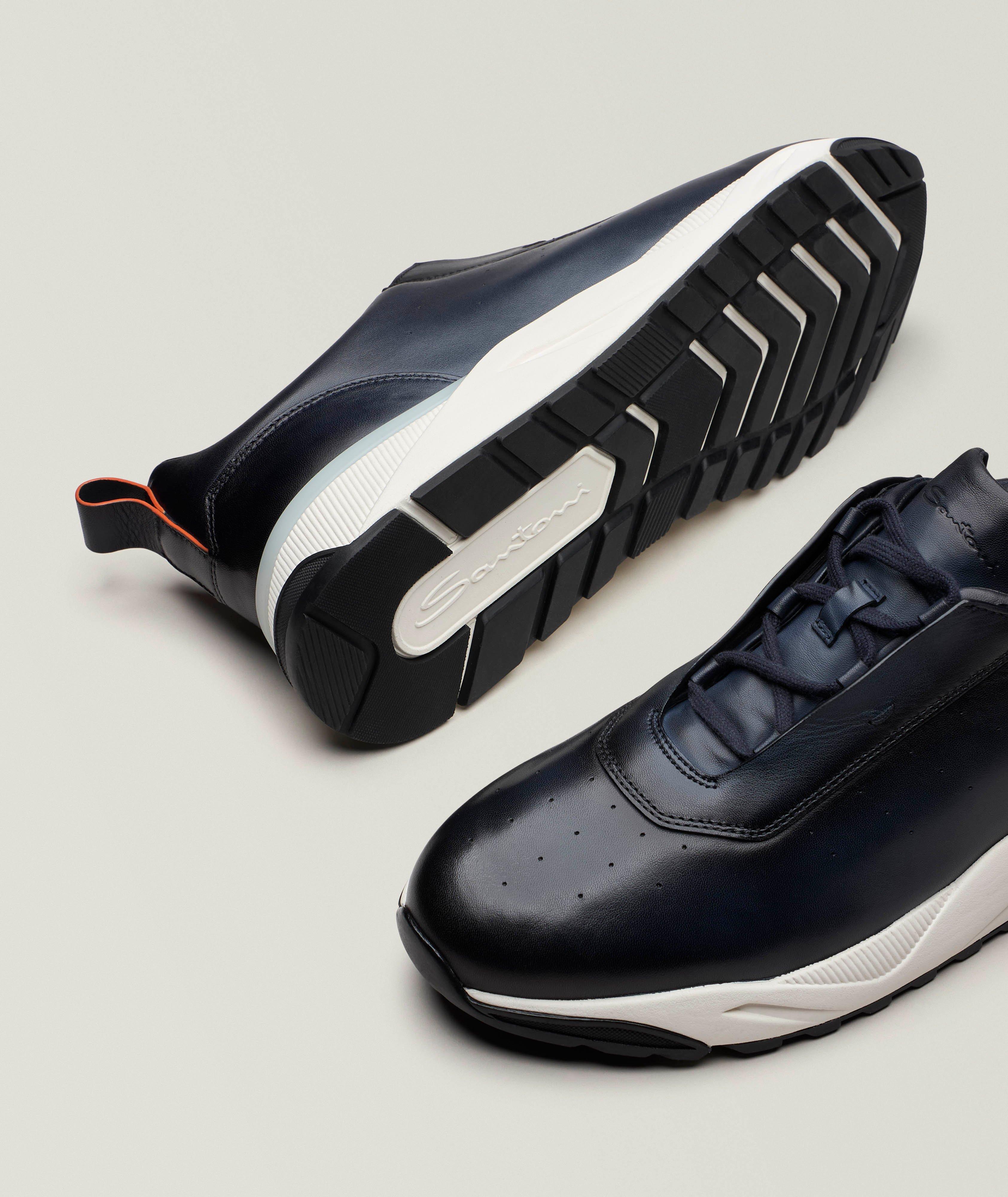 Chaussure sport en cuir poli image 3