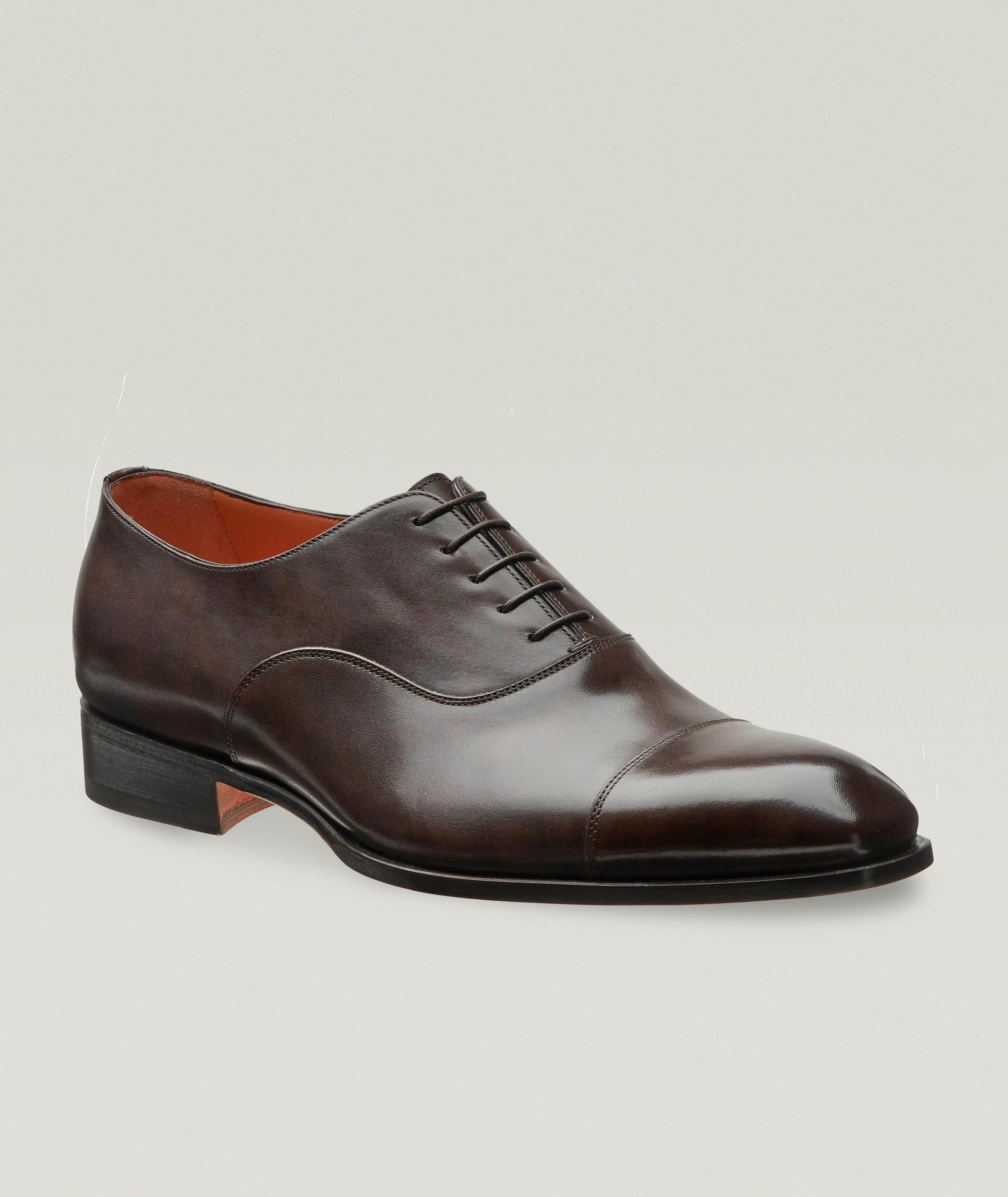 Leather Cap-Toe Oxfords  image 0