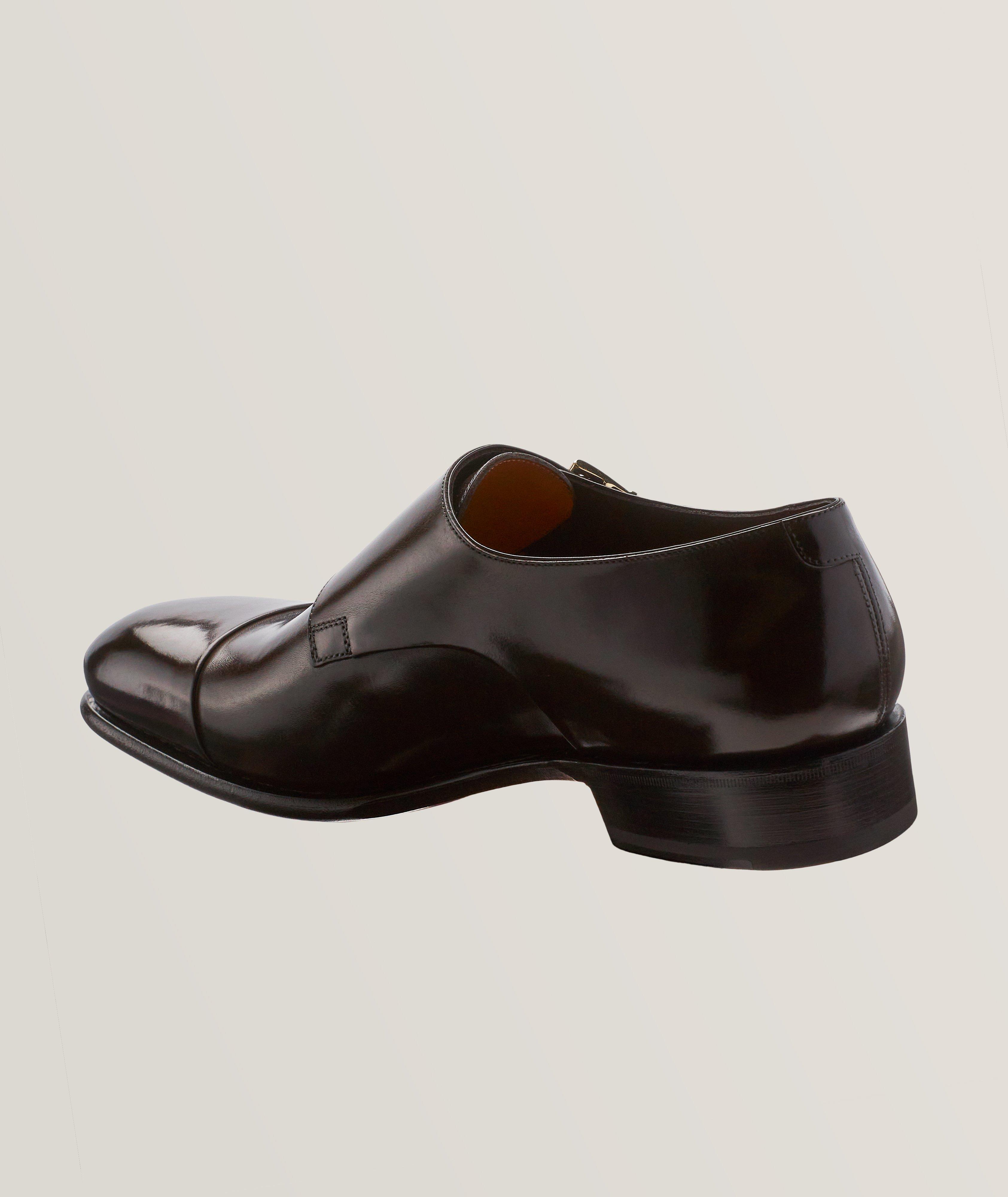 Carter Burnished Leather Monkstraps  image 1