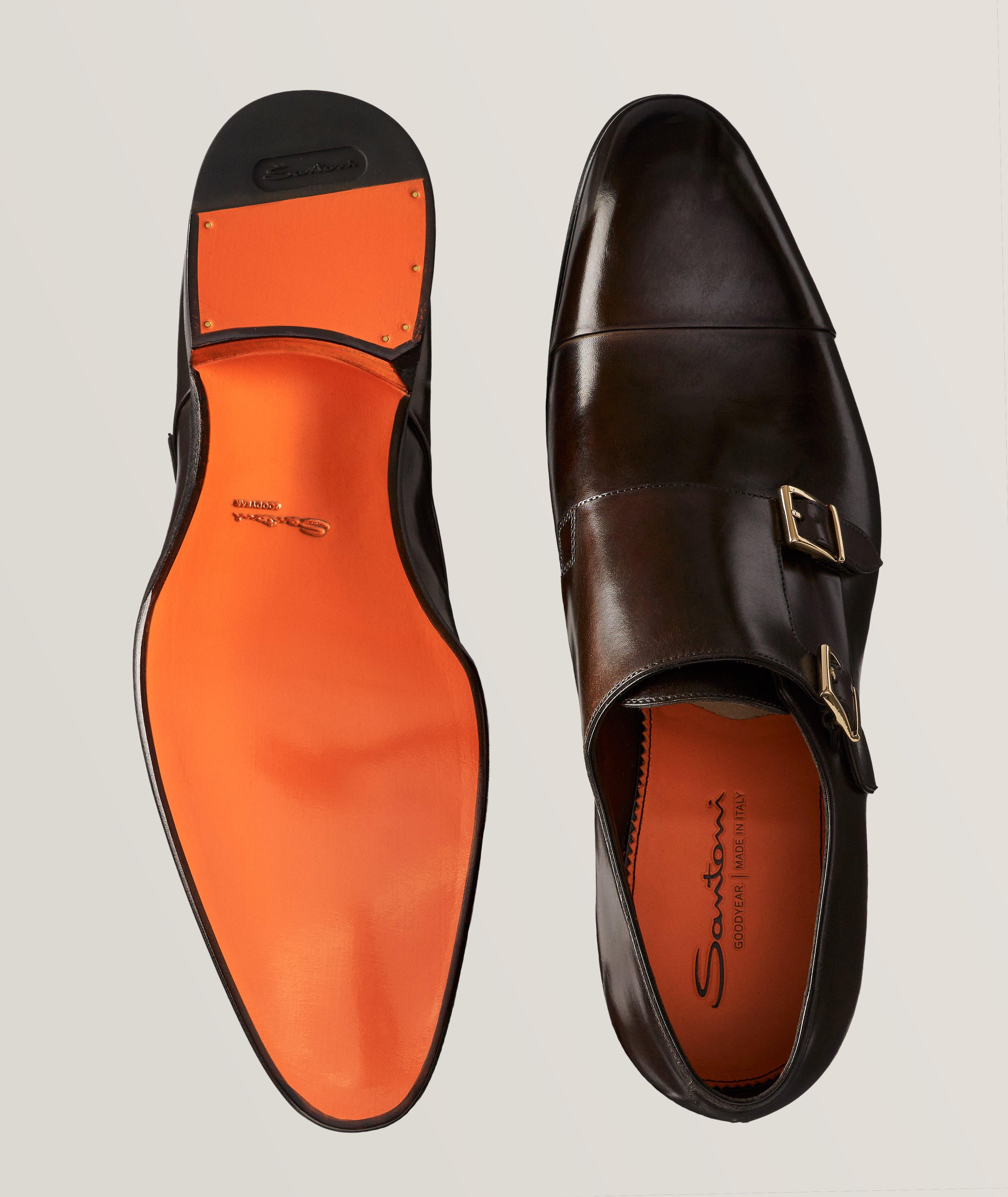 Carter Burnished Leather Monkstraps  image 2