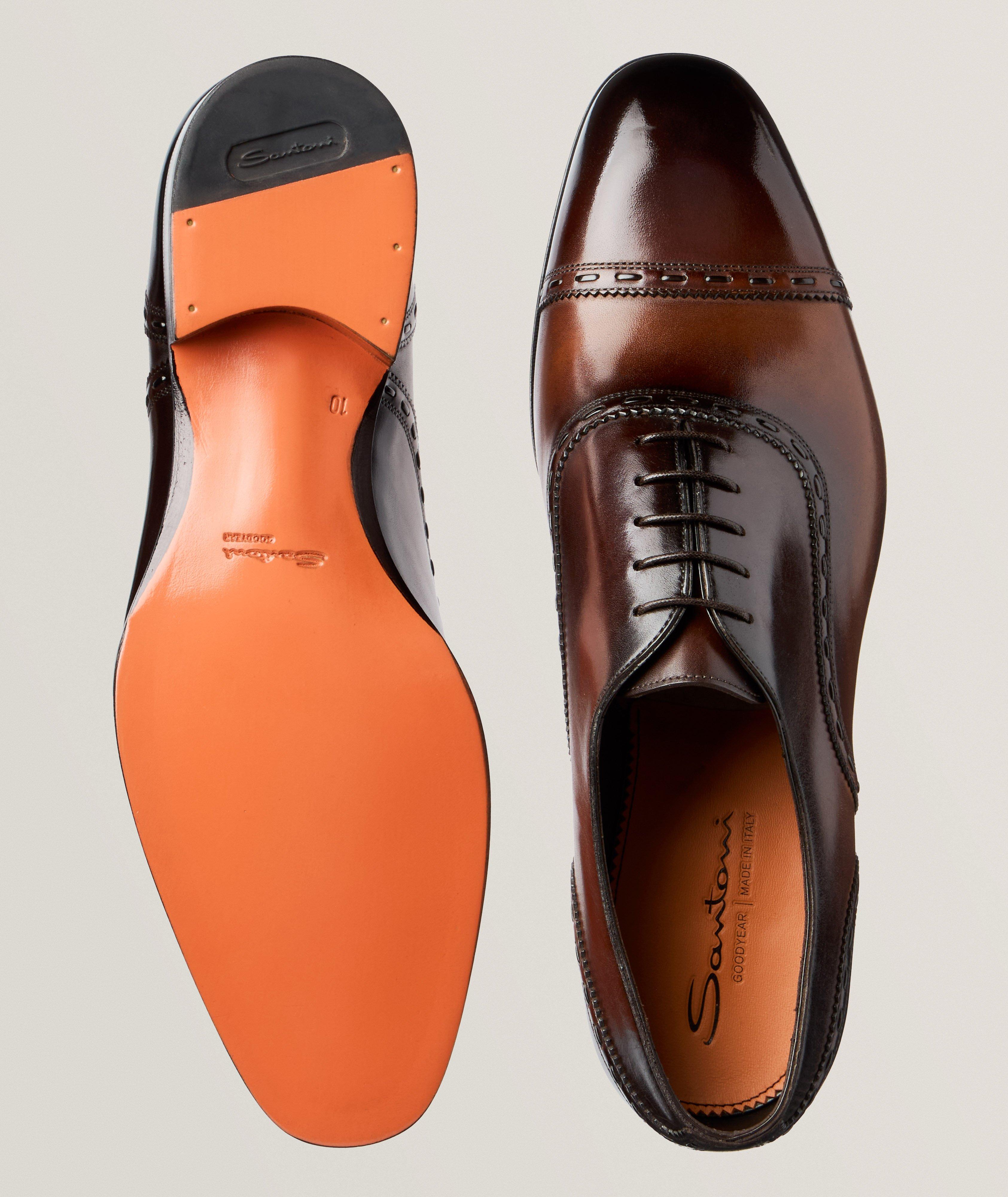 Burnished Leather Pick Stitch Oxfords image 2