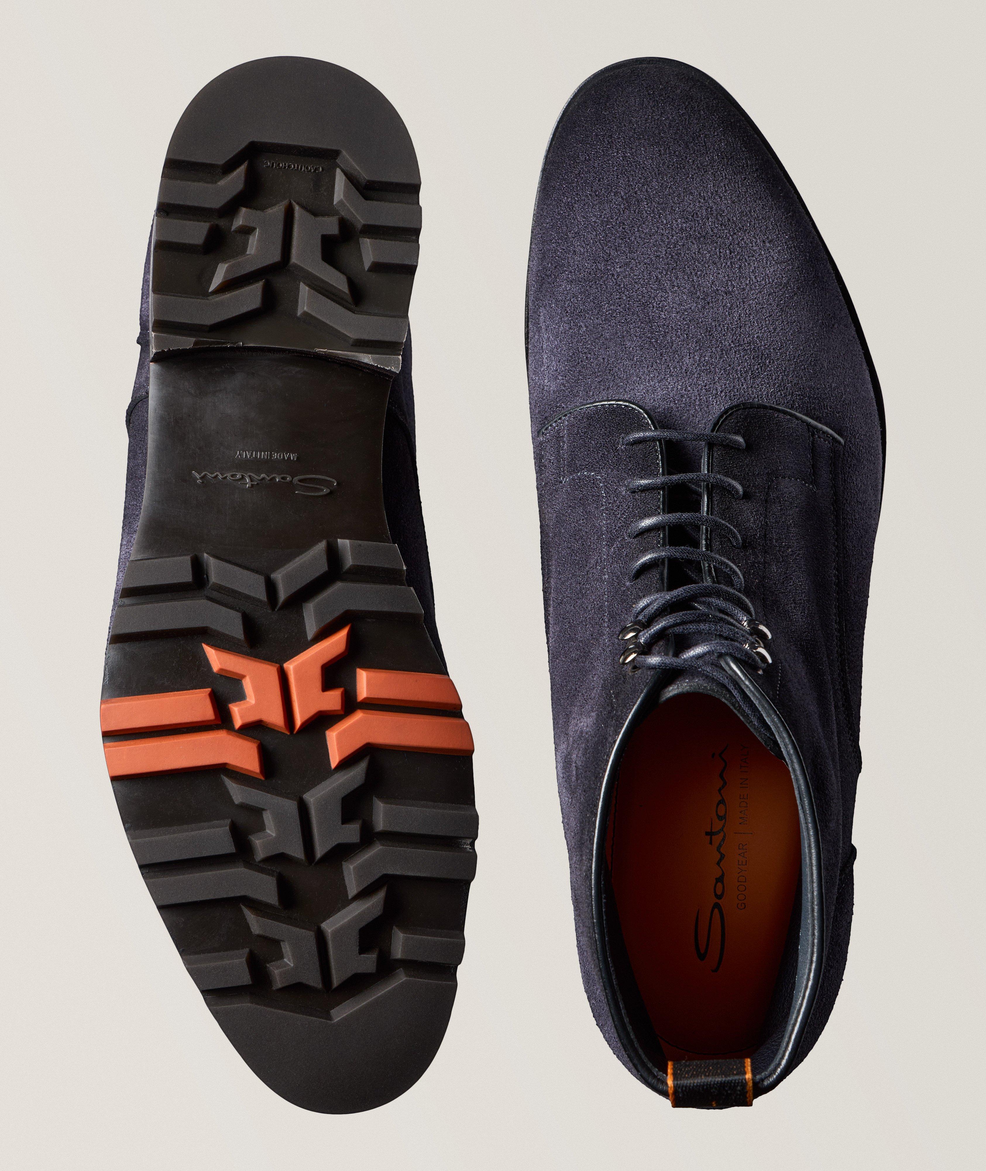 Burnished Suede Lug Boots image 2