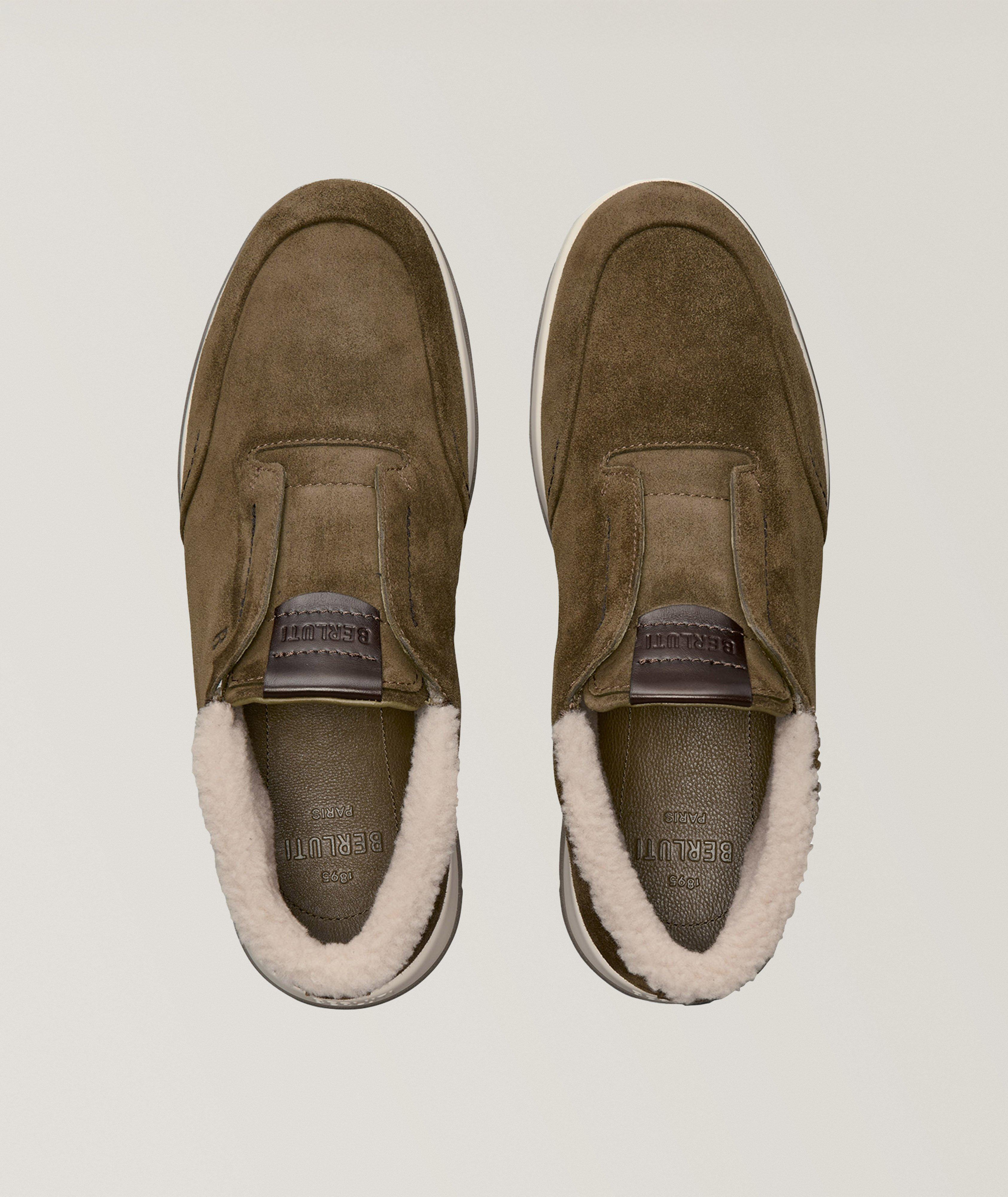 Echappée Shearling-Lined Suede Half Boots image 1