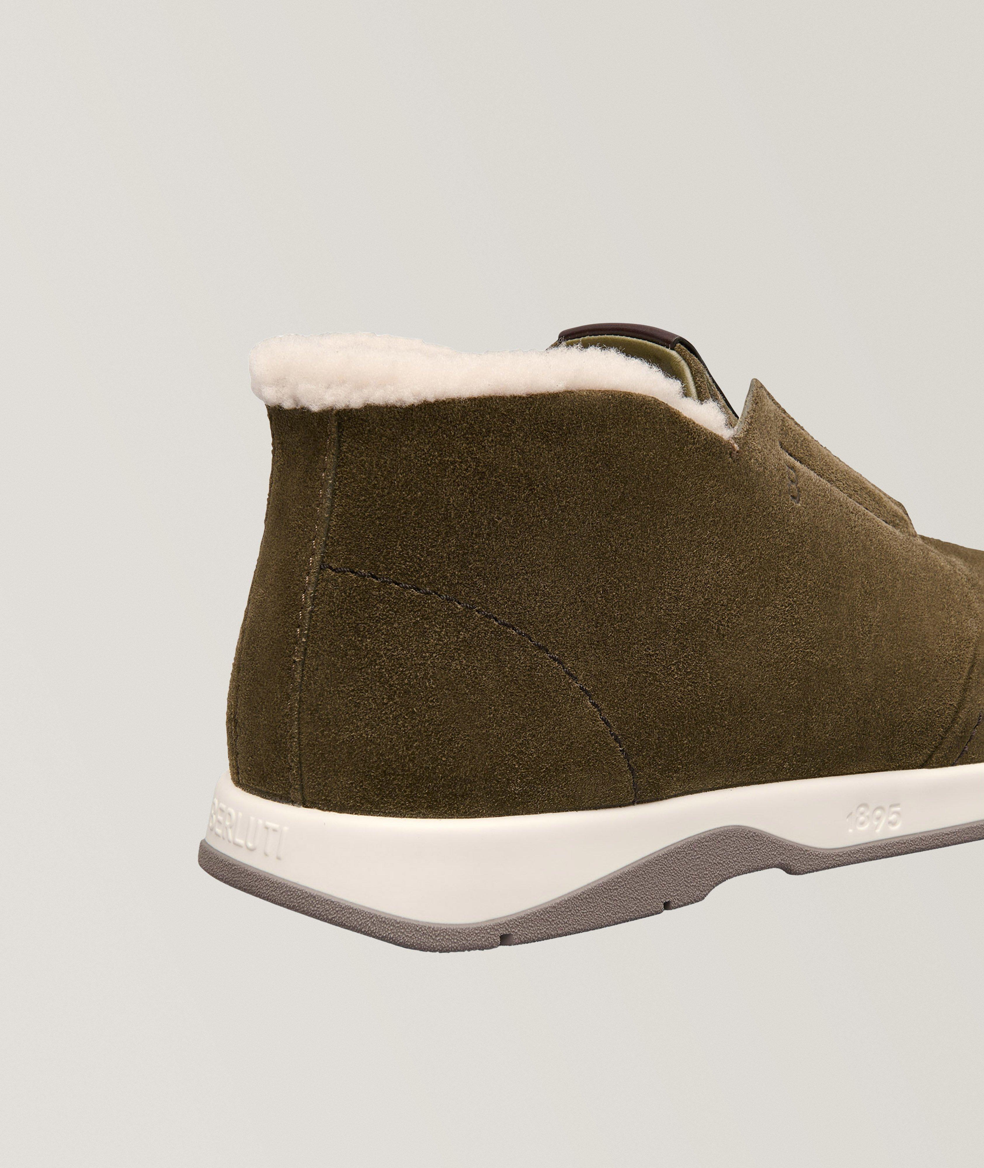 Echappée Shearling-Lined Suede Half Boots image 3