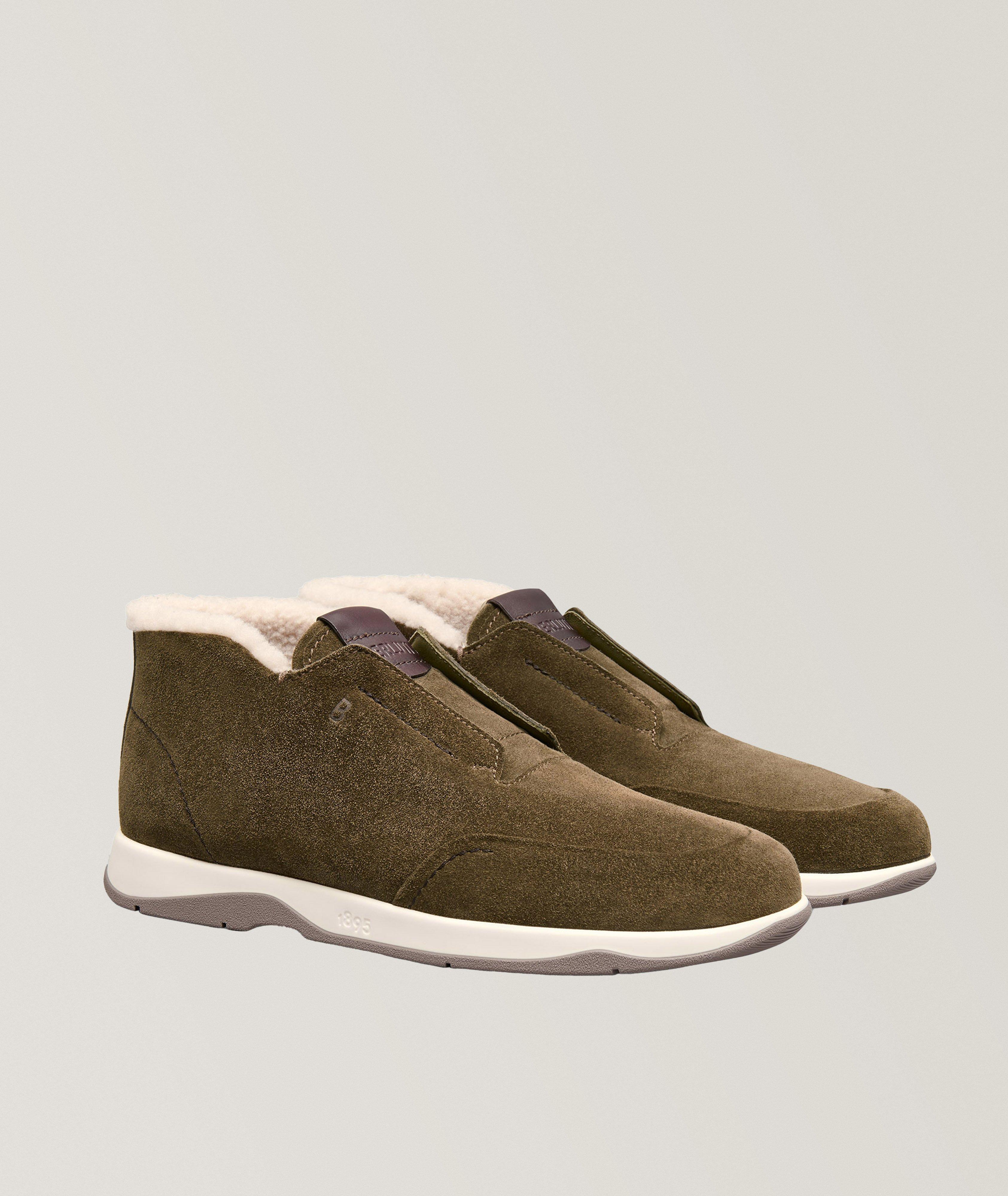 Echappée Shearling-Lined Suede Half Boots image 4
