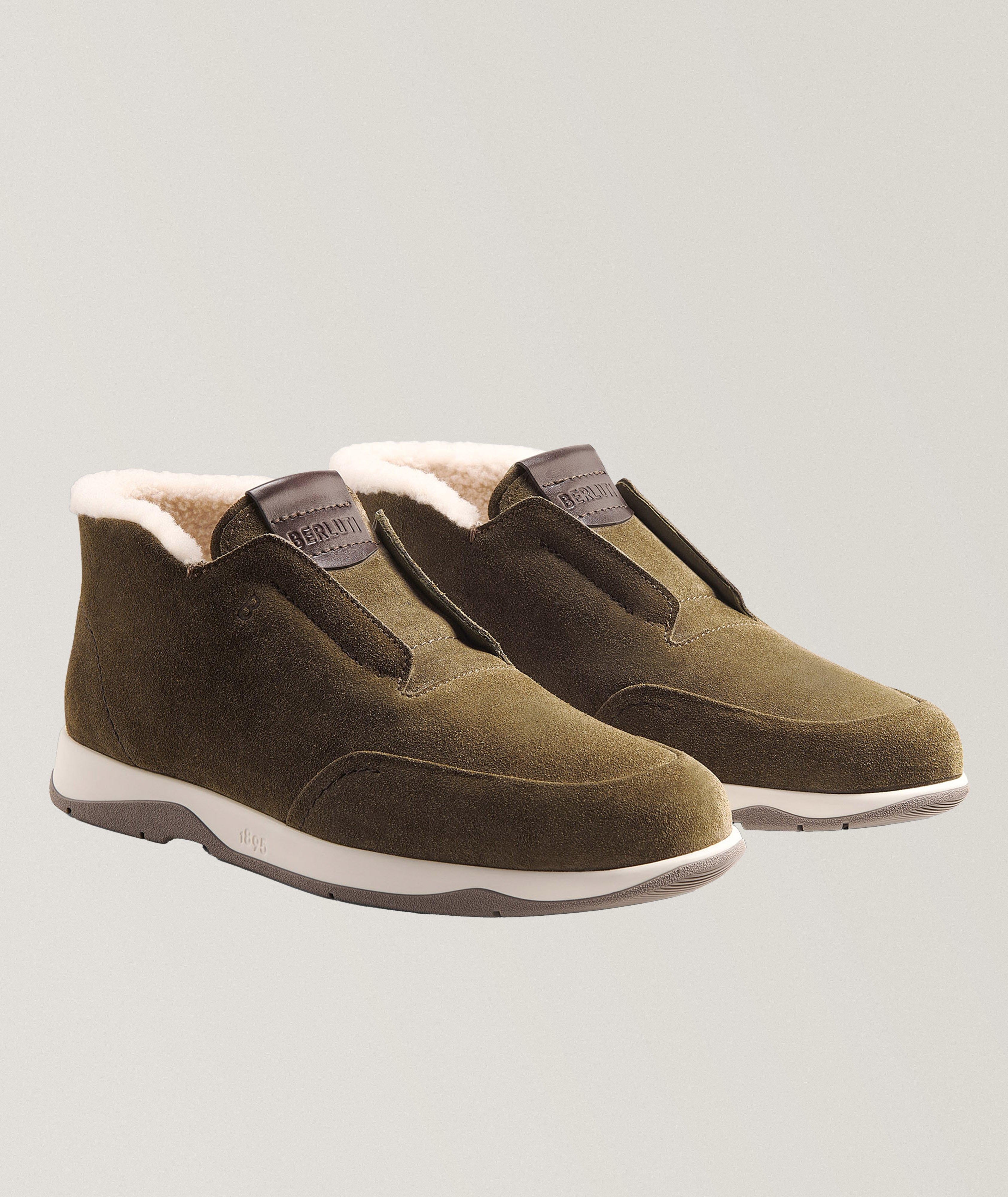 Echappée Shearling-Lined Suede Half Boots image 6