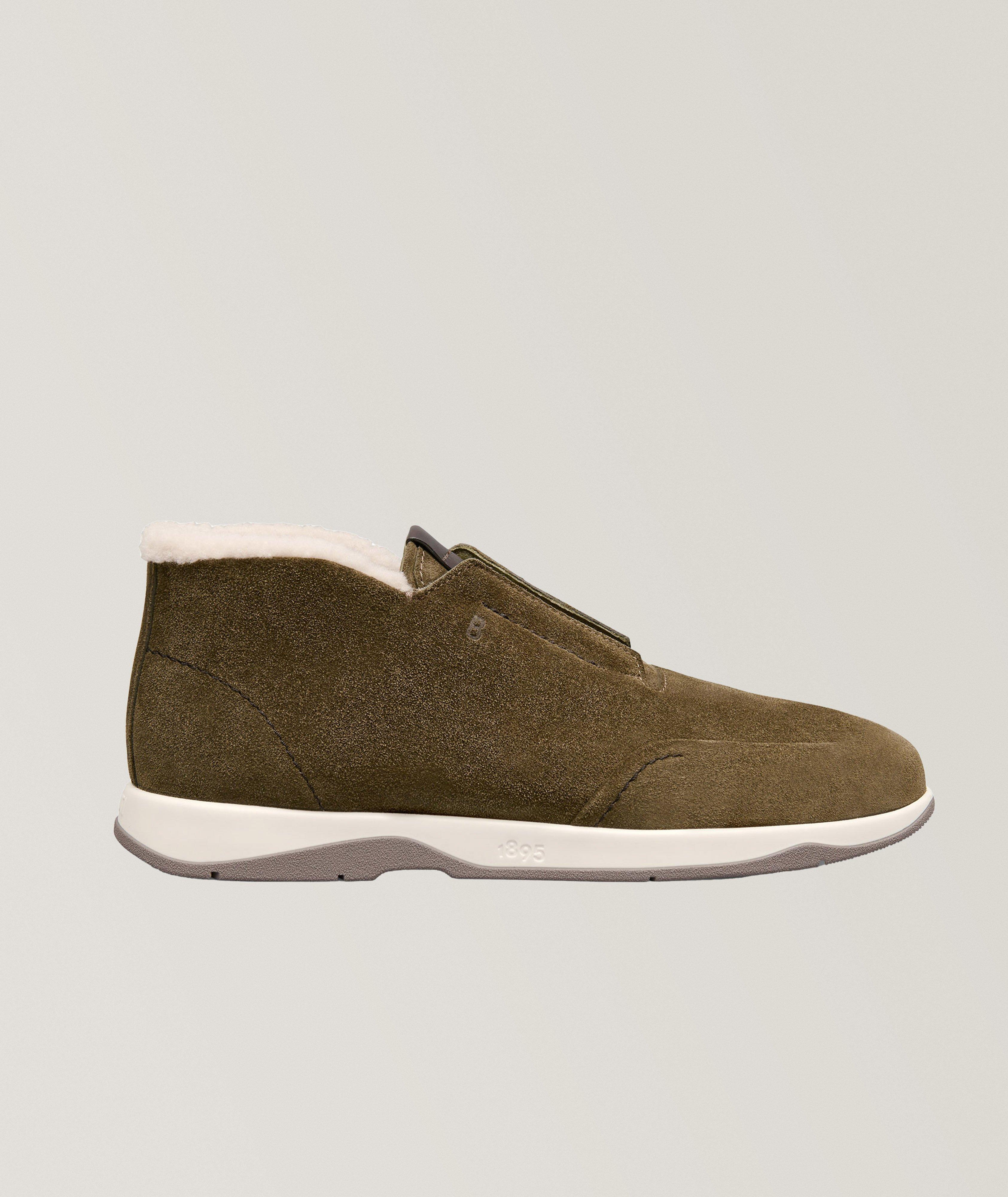 Echappée Shearling-Lined Suede Half Boots image 0