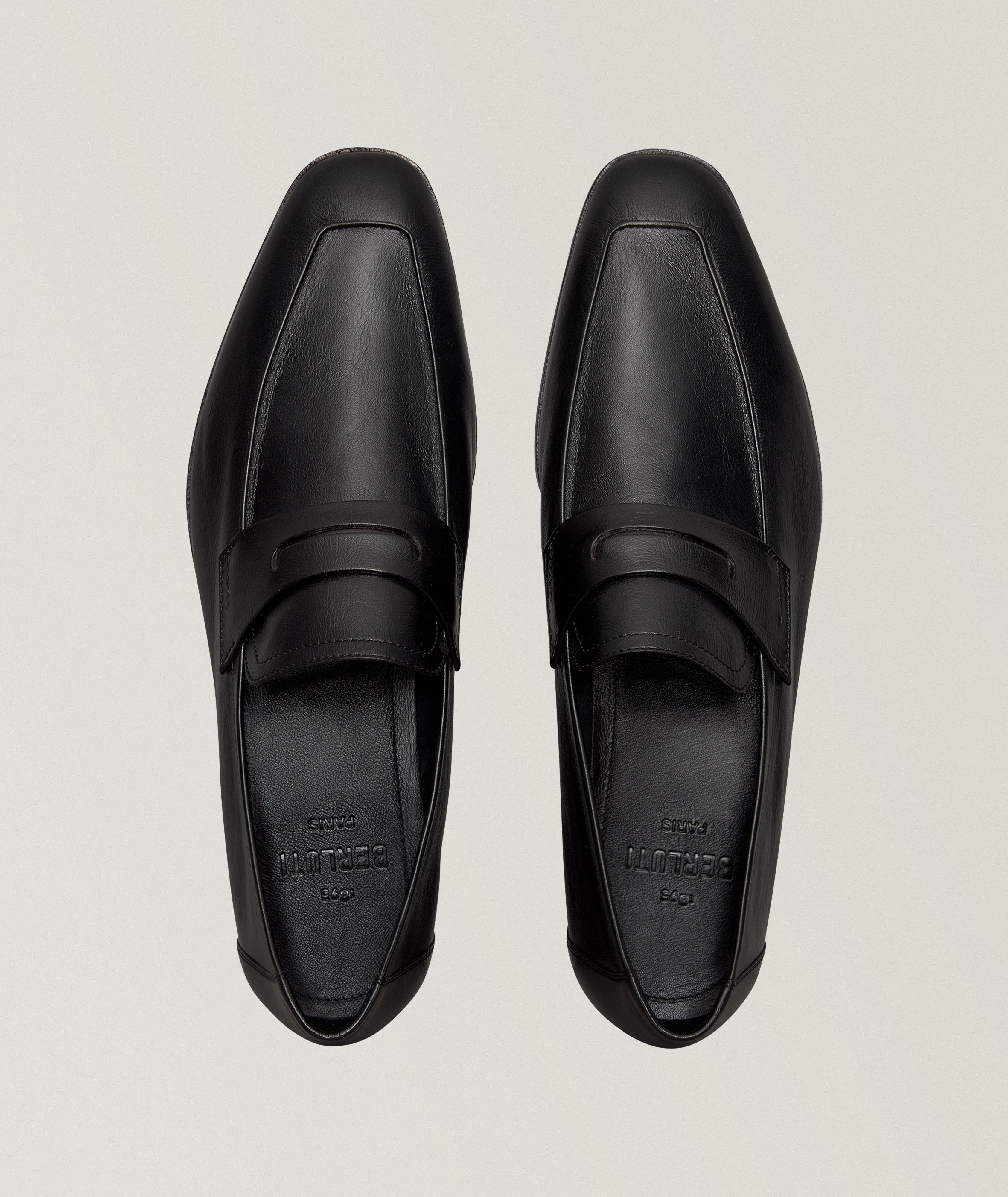 Lorenzo Kangaroo Leather Penny Loafers image 1