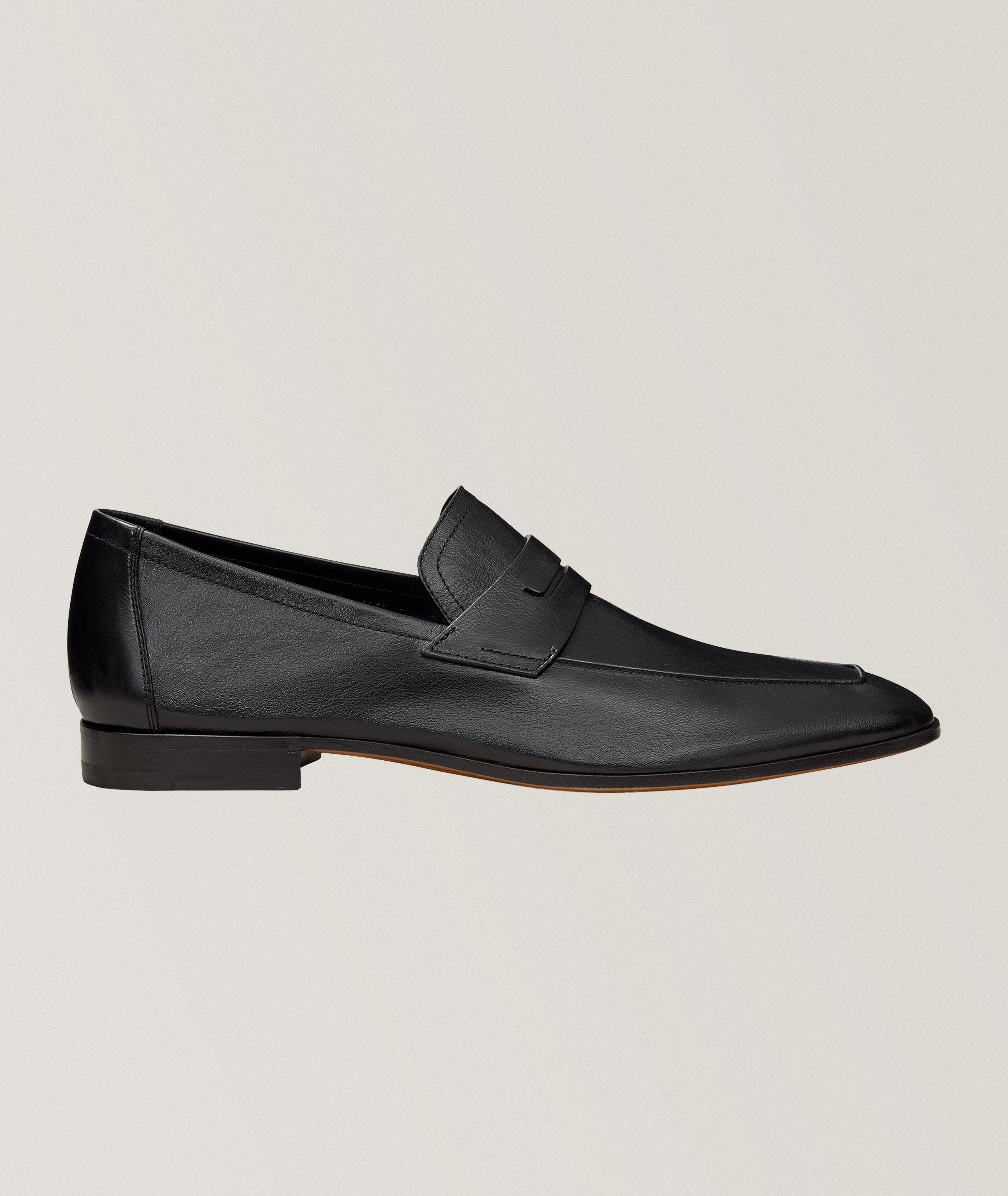 Lorenzo Kangaroo Leather Penny Loafers image 0