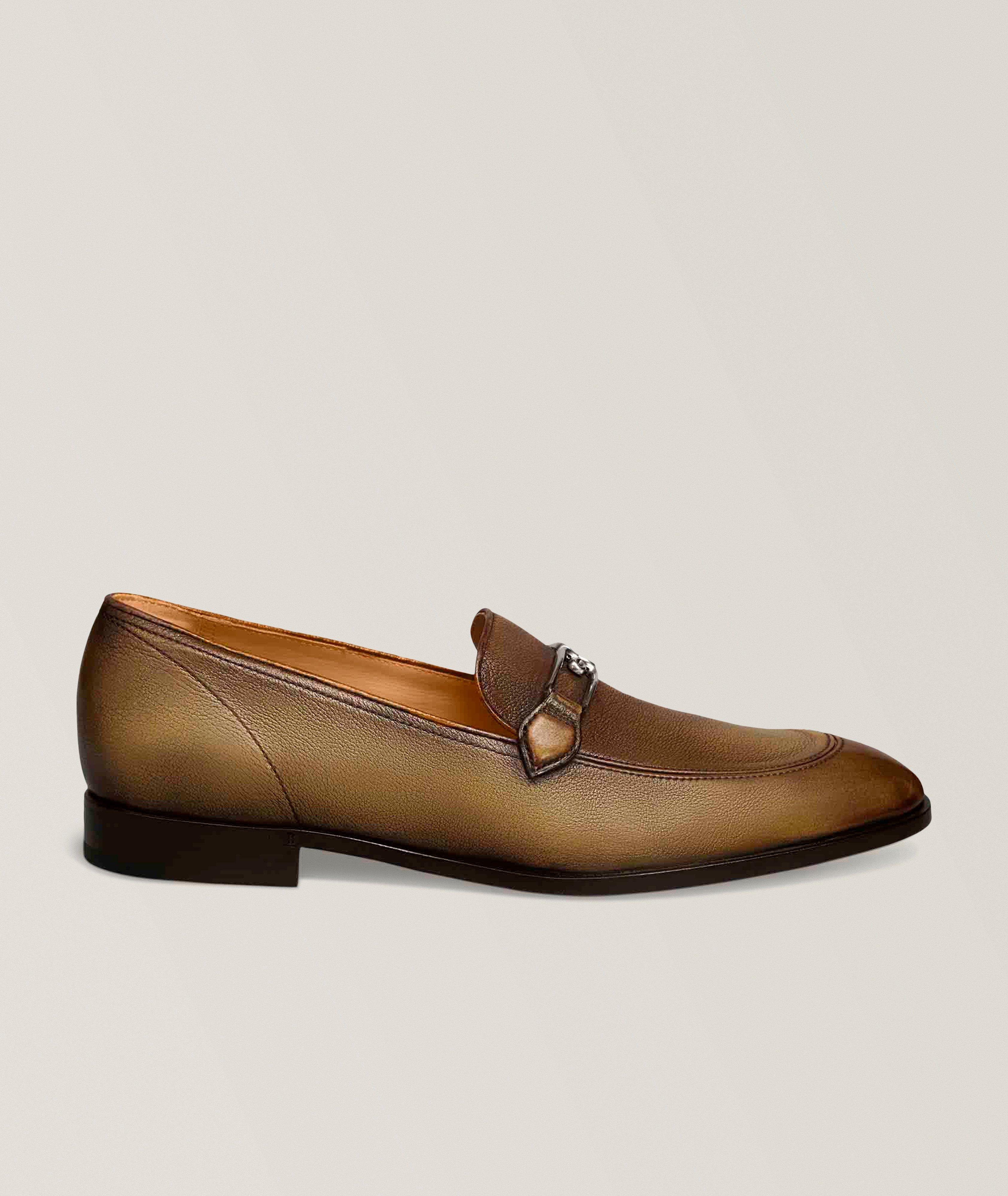 Berluti B Volute Leather Loafers