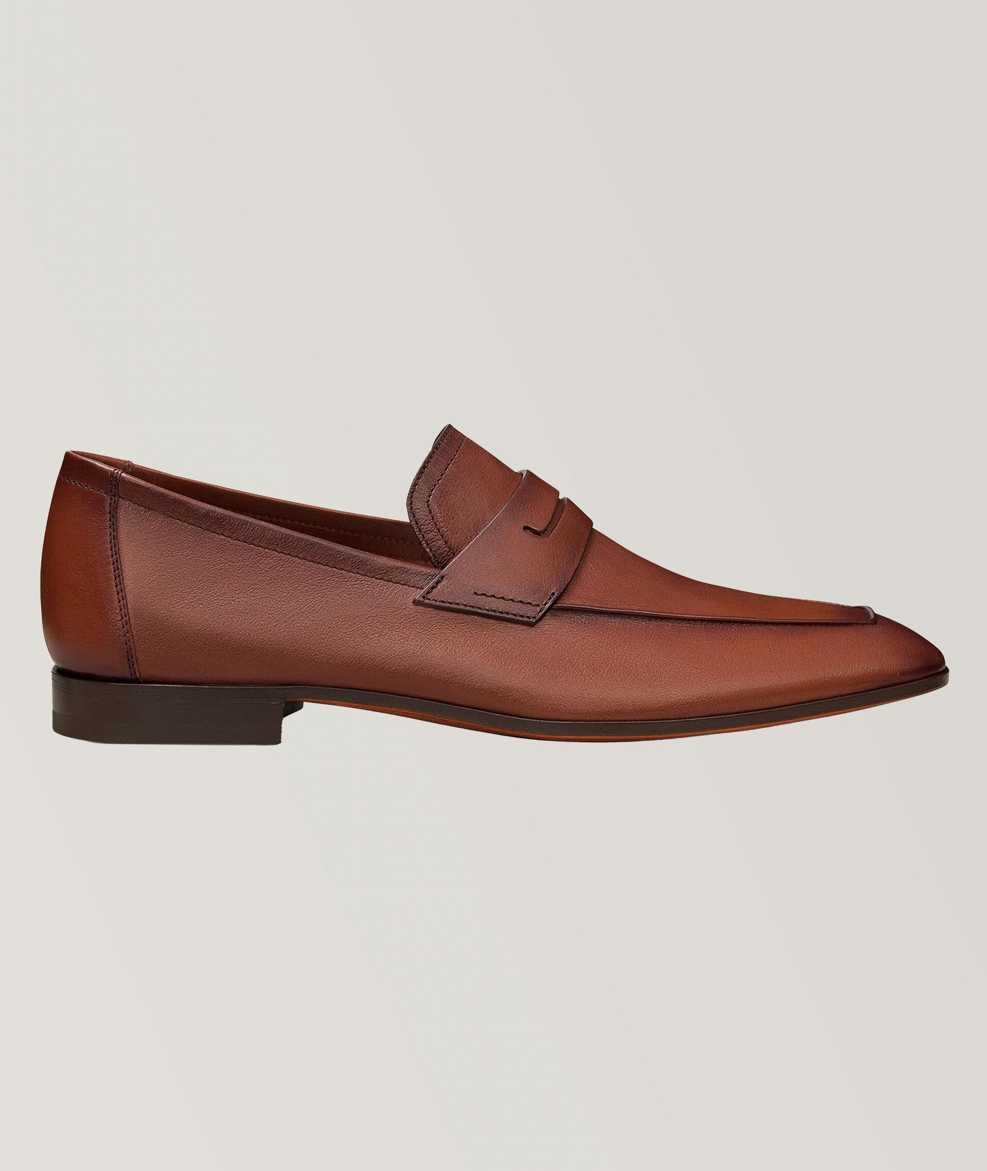 Lorenzo Kangaroo Leather Penny Loafers image 0