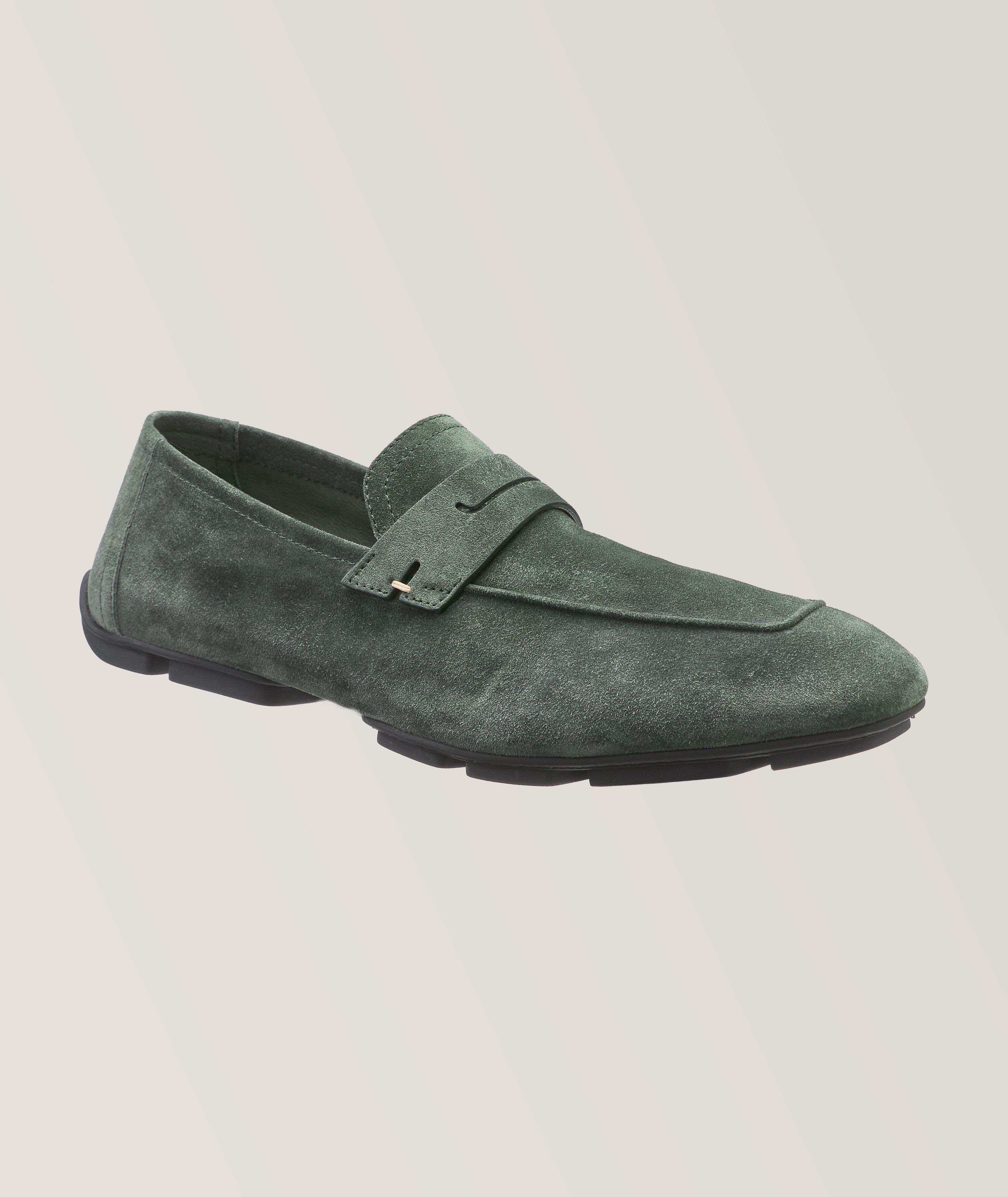 Lorenzo Scritto Suede Driving Loafers image 0