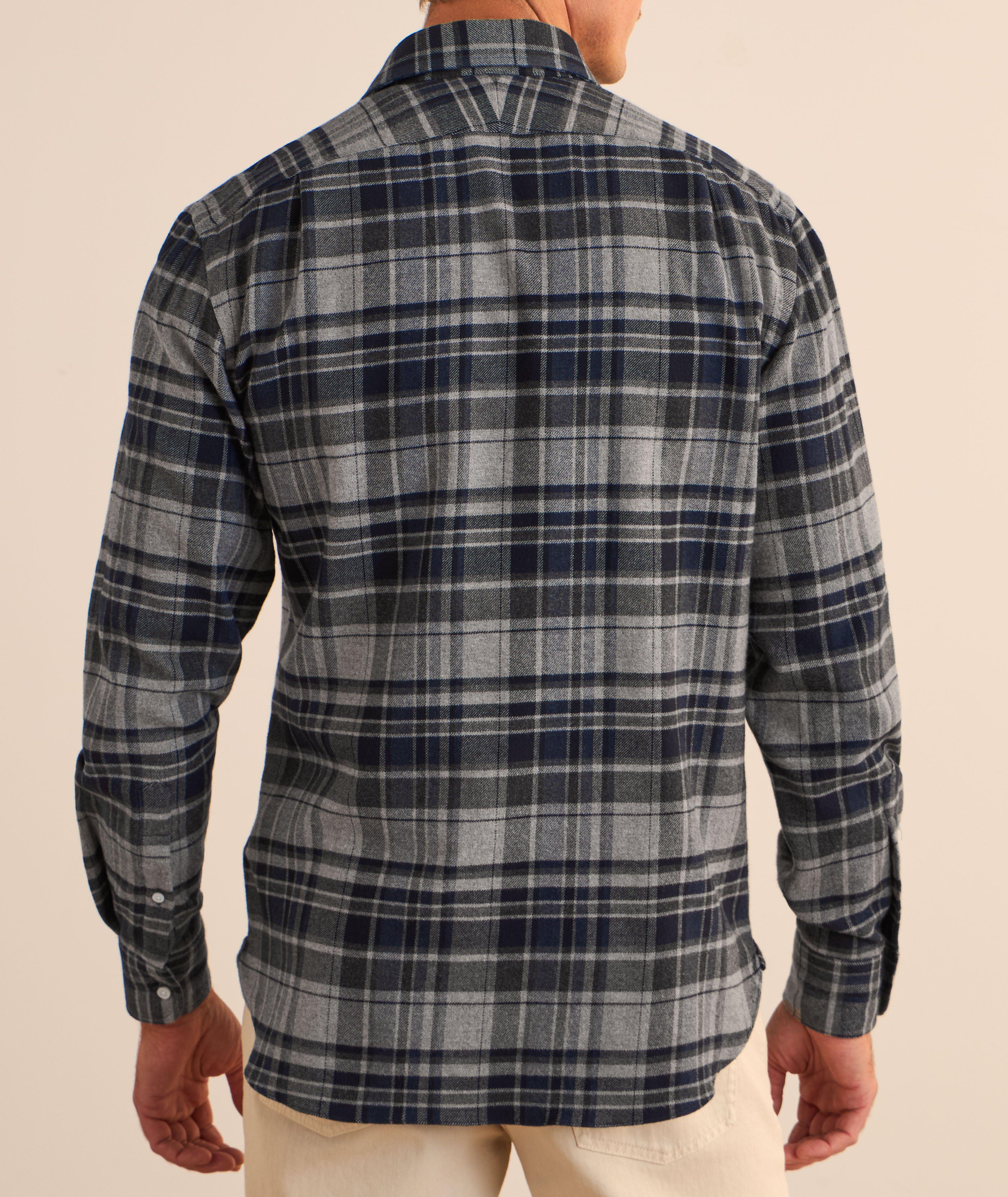 Aston Plaid Cotton Flannel Shirt  image 2