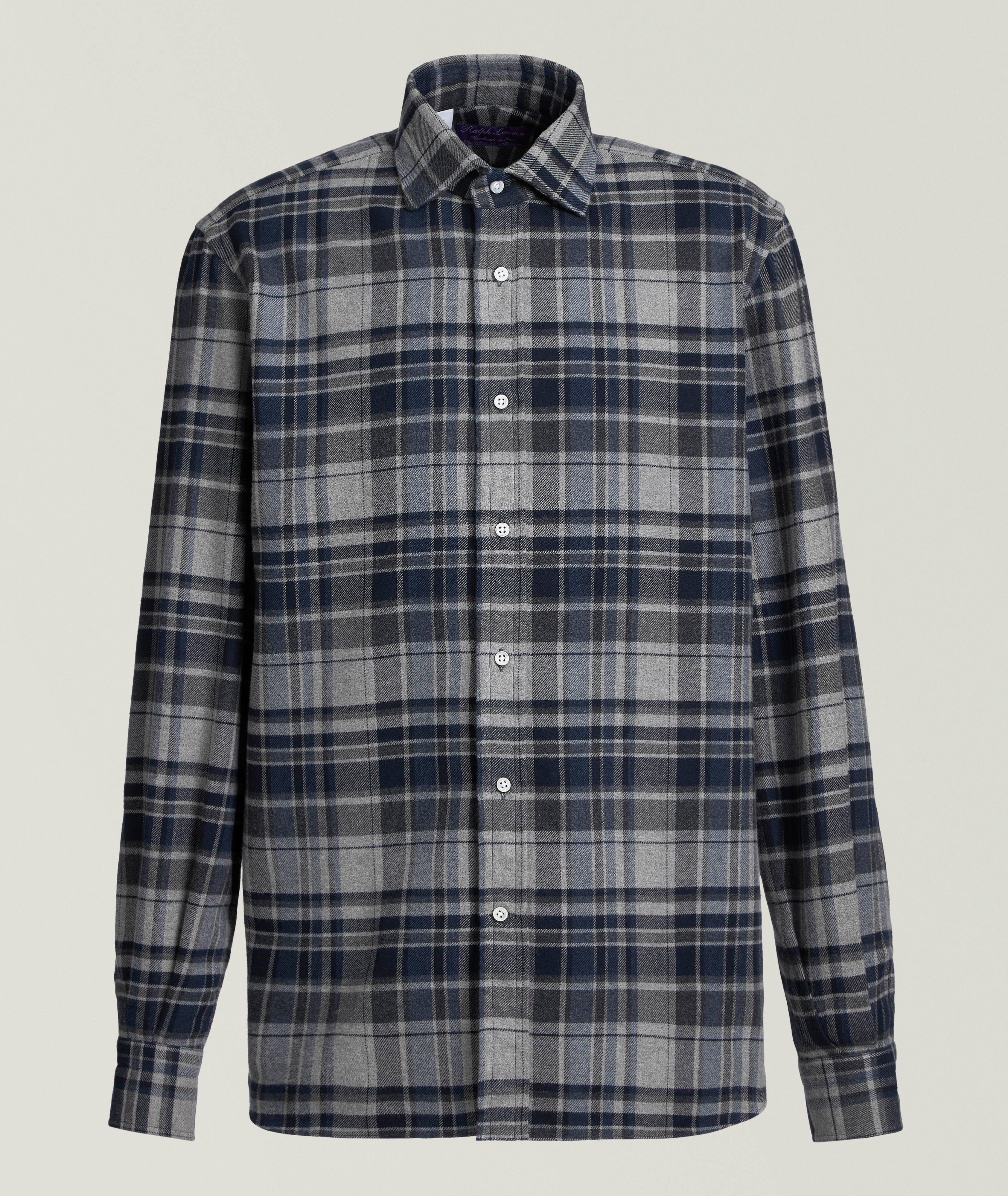 Aston Plaid Cotton Flannel Shirt  image 0