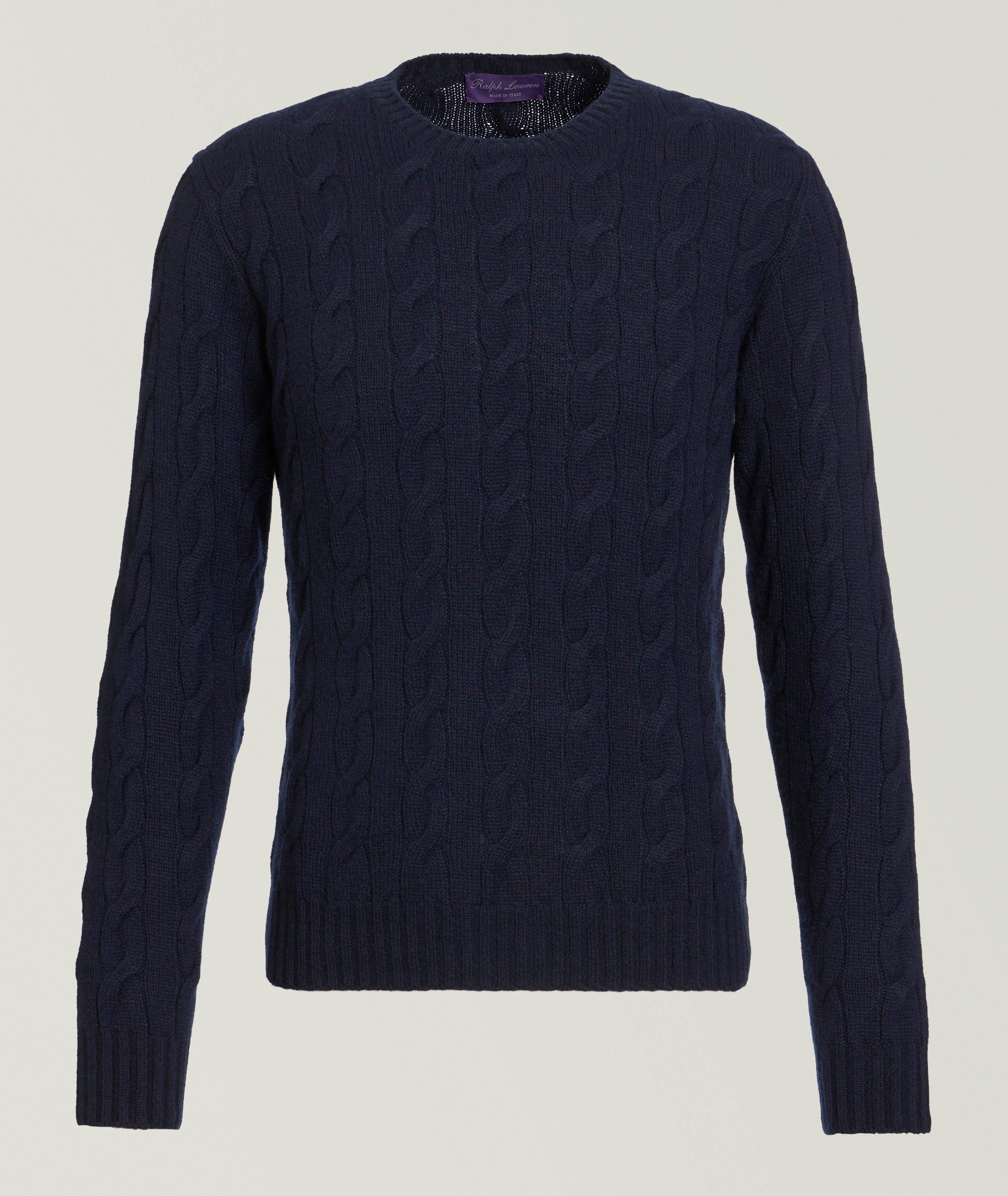 Pull en tricot torsadé de cachemire image 0