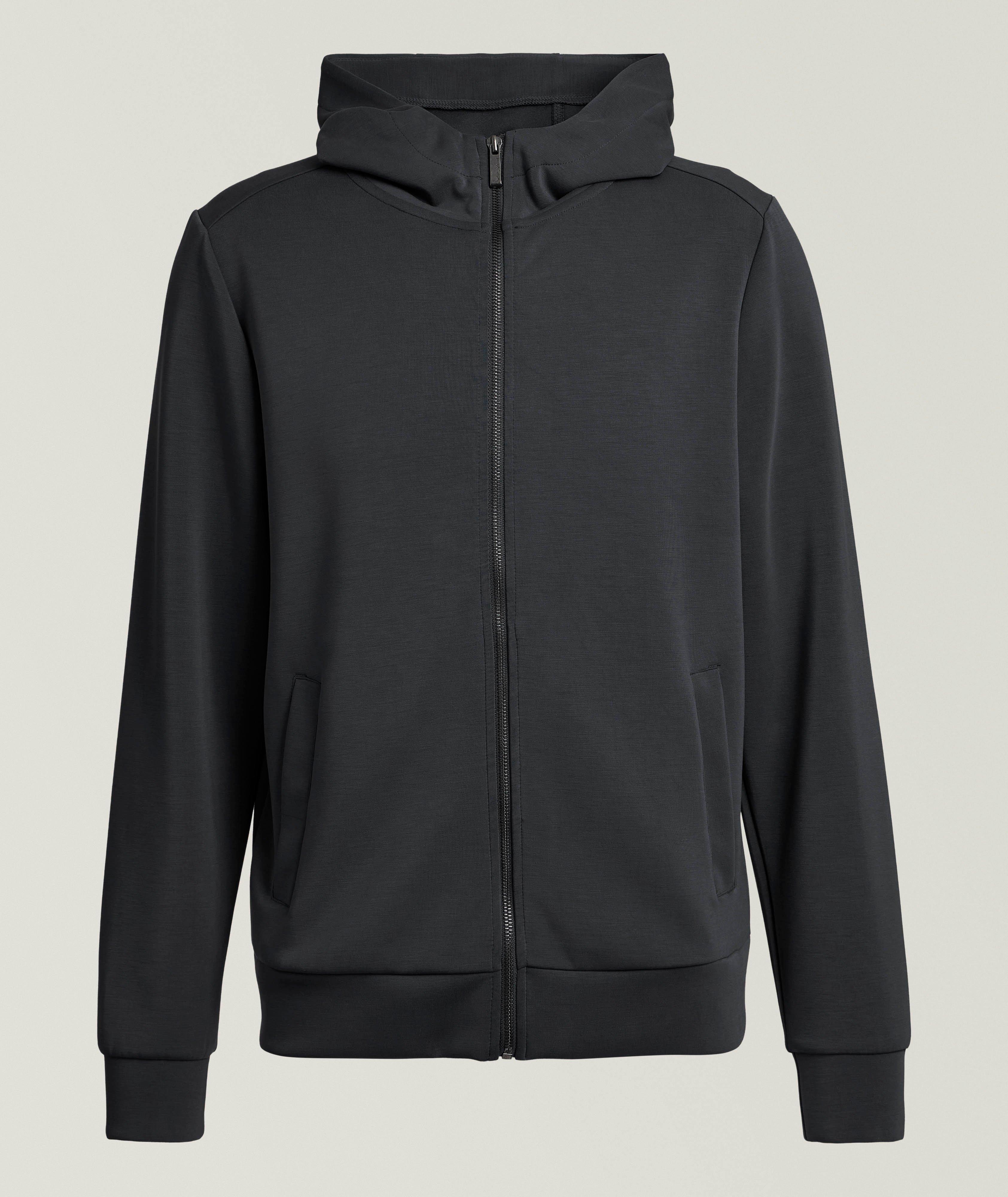 Modal-Blend Zip-Up Hooded Sweatshirt image 0