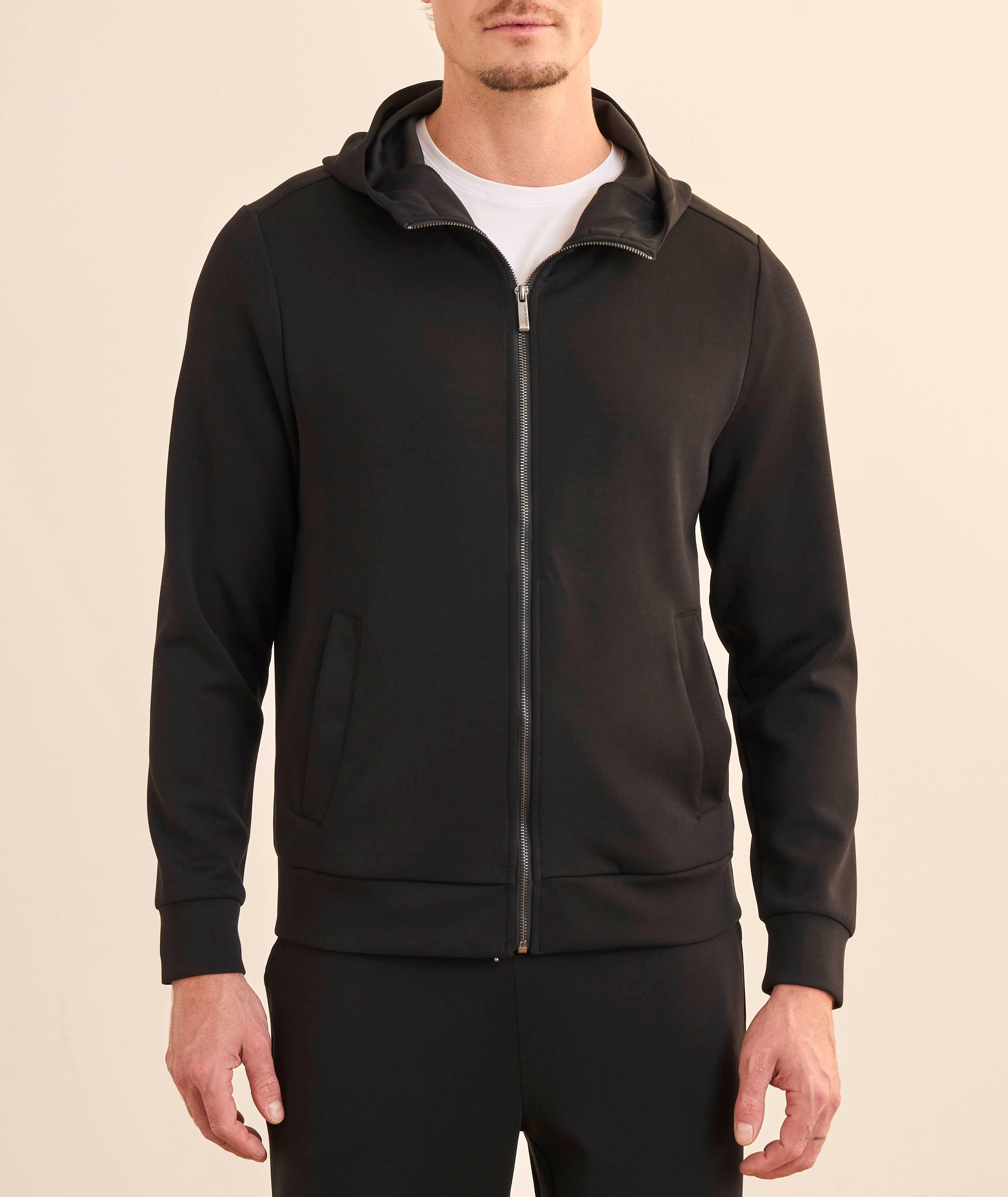 Modal-Blend Zip-Up Hooded Sweatshirt image 1