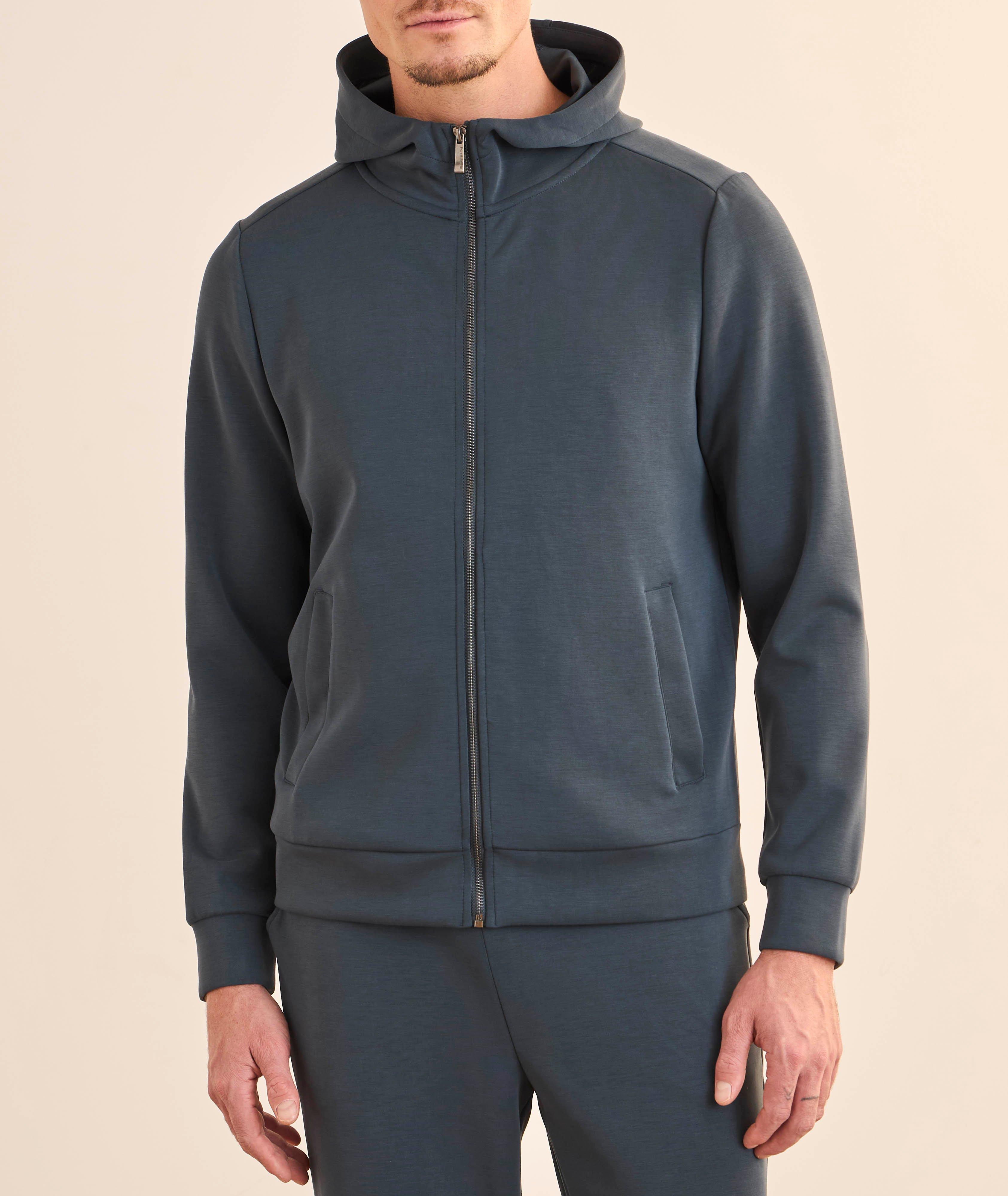 Modal-Blend Zip-Up Hooded Sweatshirt image 1