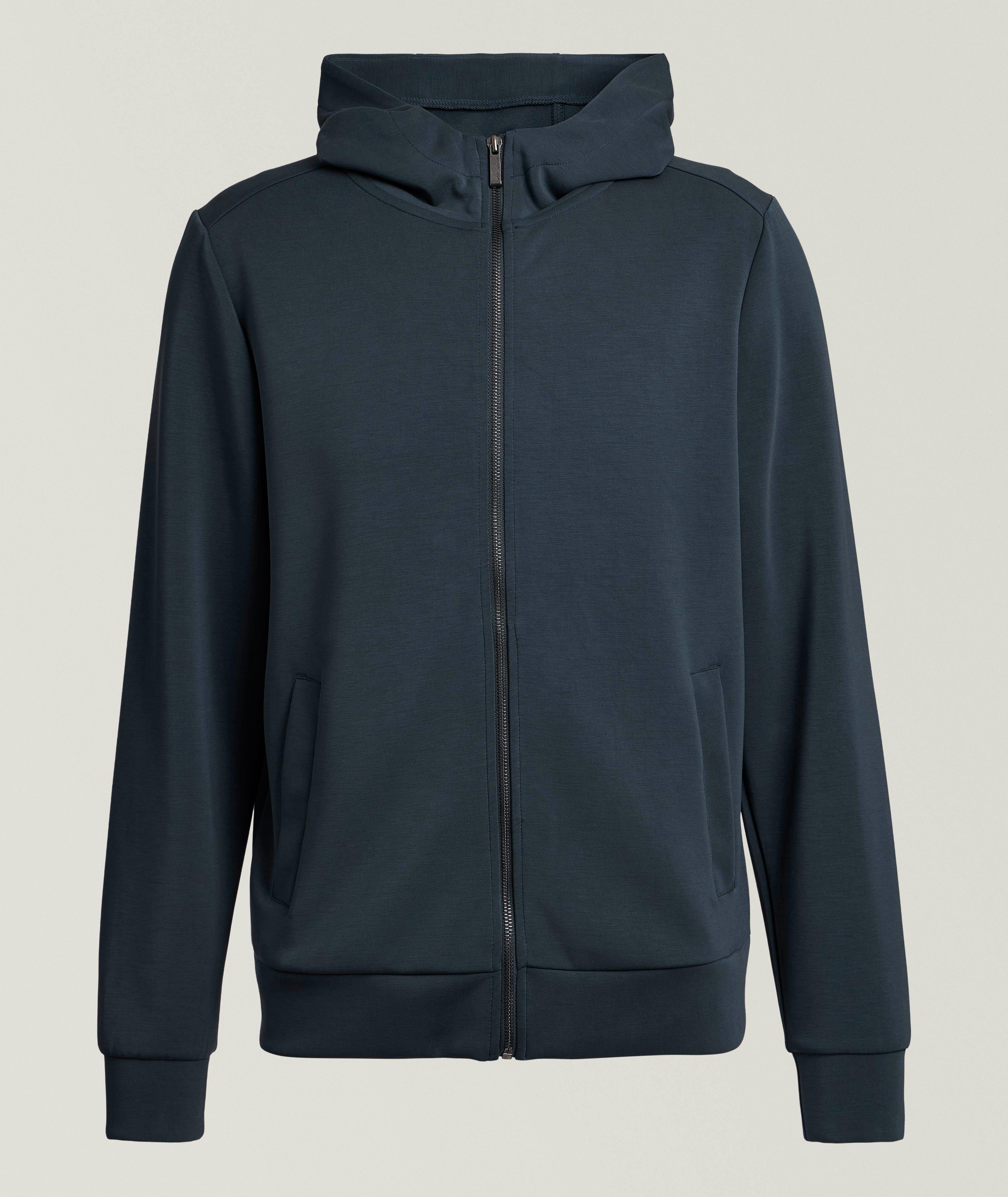 Modal-Blend Zip-Up Hooded Sweatshirt image 0
