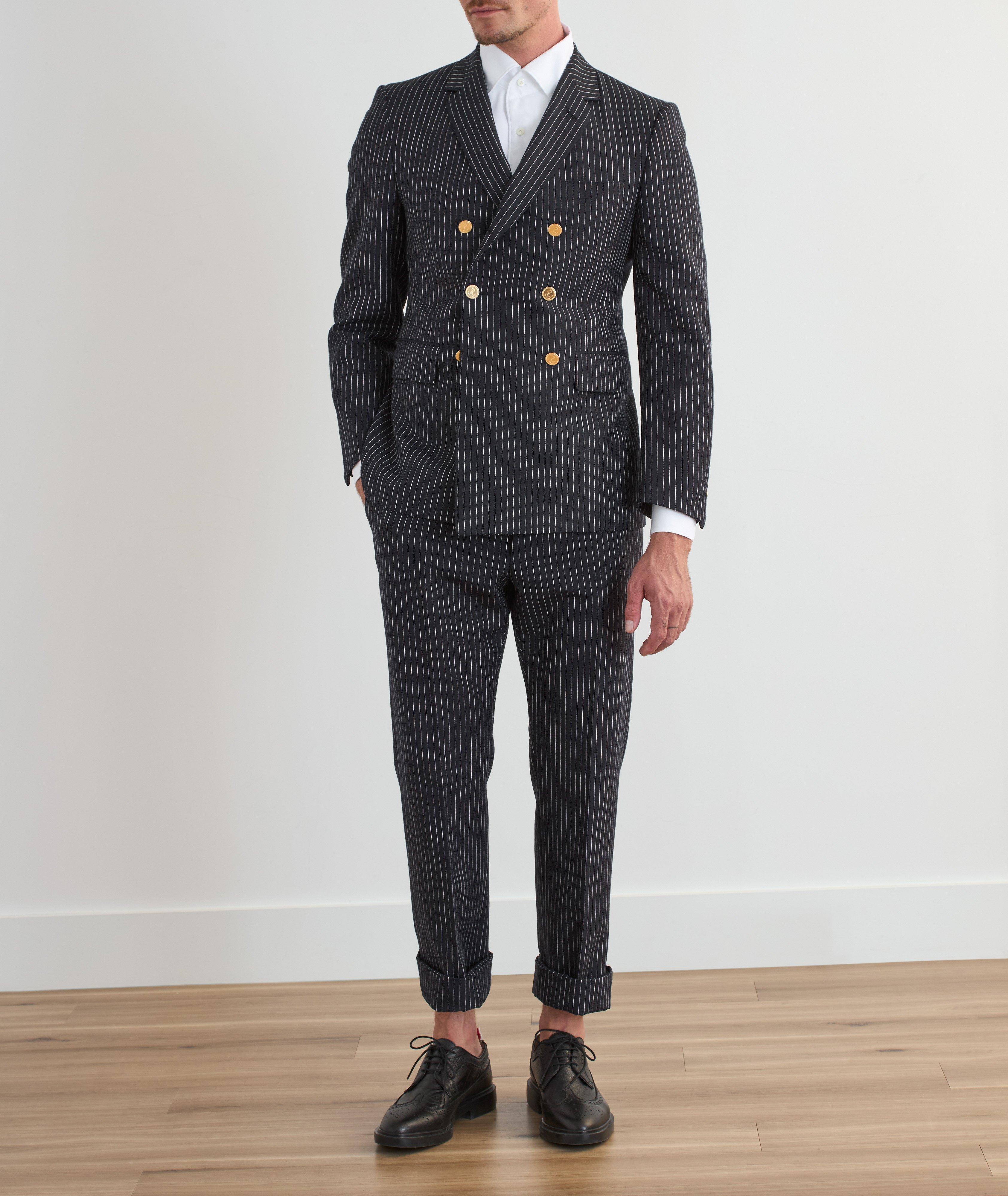Double-Breasted Pinstripe Sport Jacket  image 5