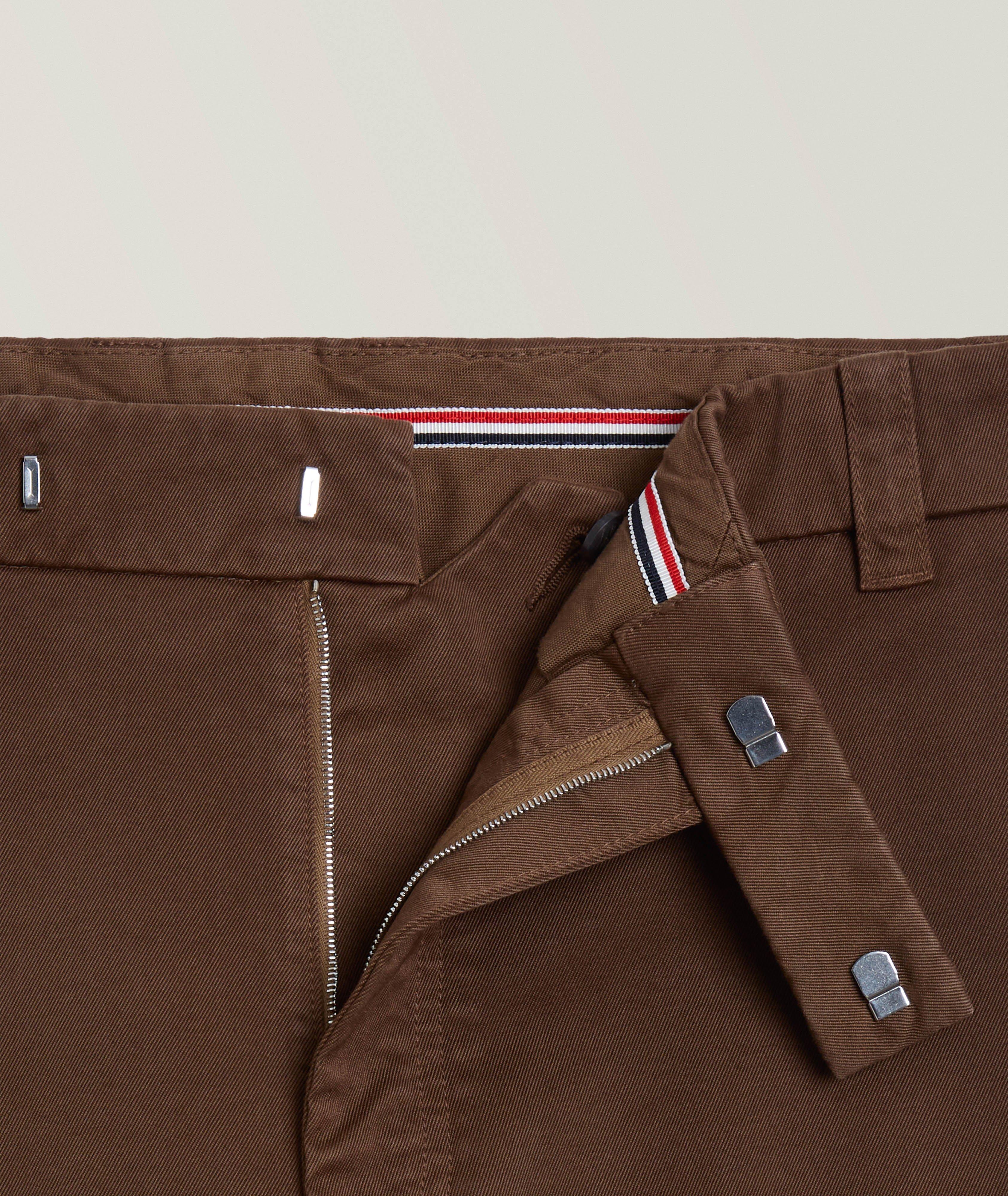 Chino raccourci en sergé de coton image 1