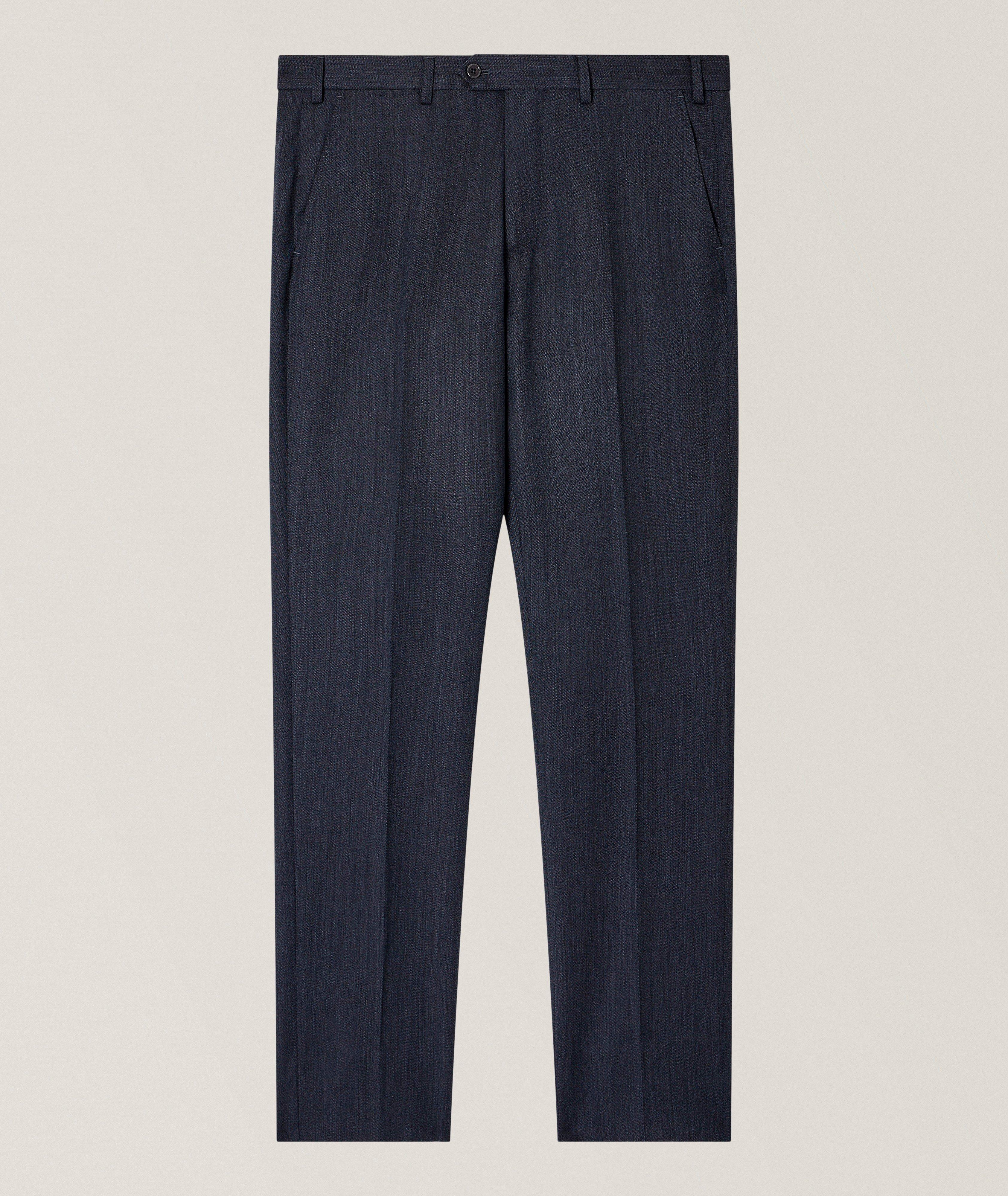 Stretch-Virgin Wool Trousers image 0