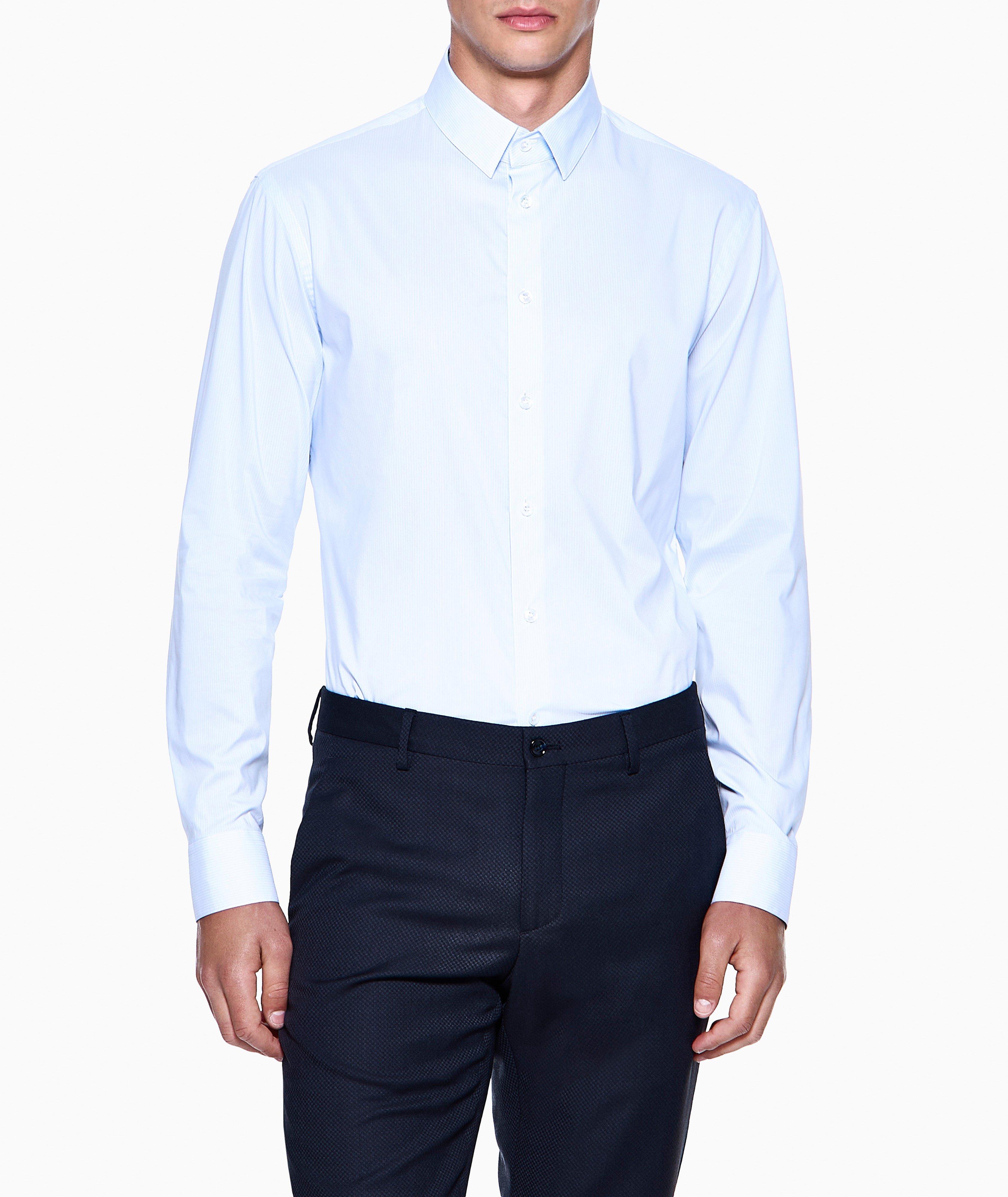 Chemise en jersey de coton extensible à rayures image 1