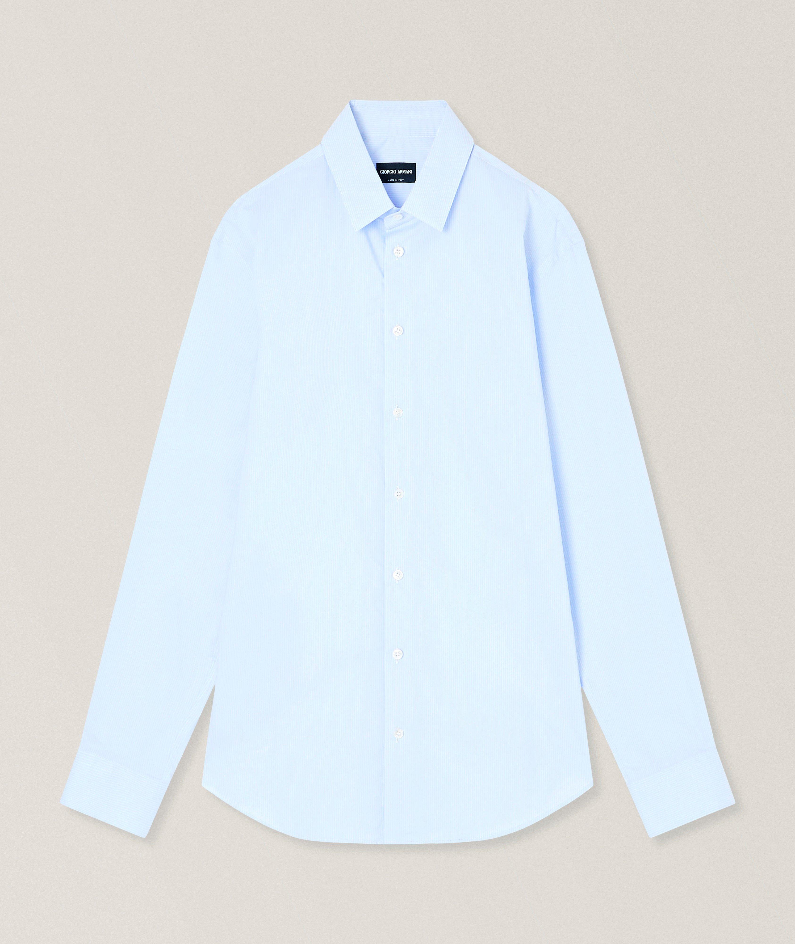 Chemise en jersey de coton extensible à rayures image 0