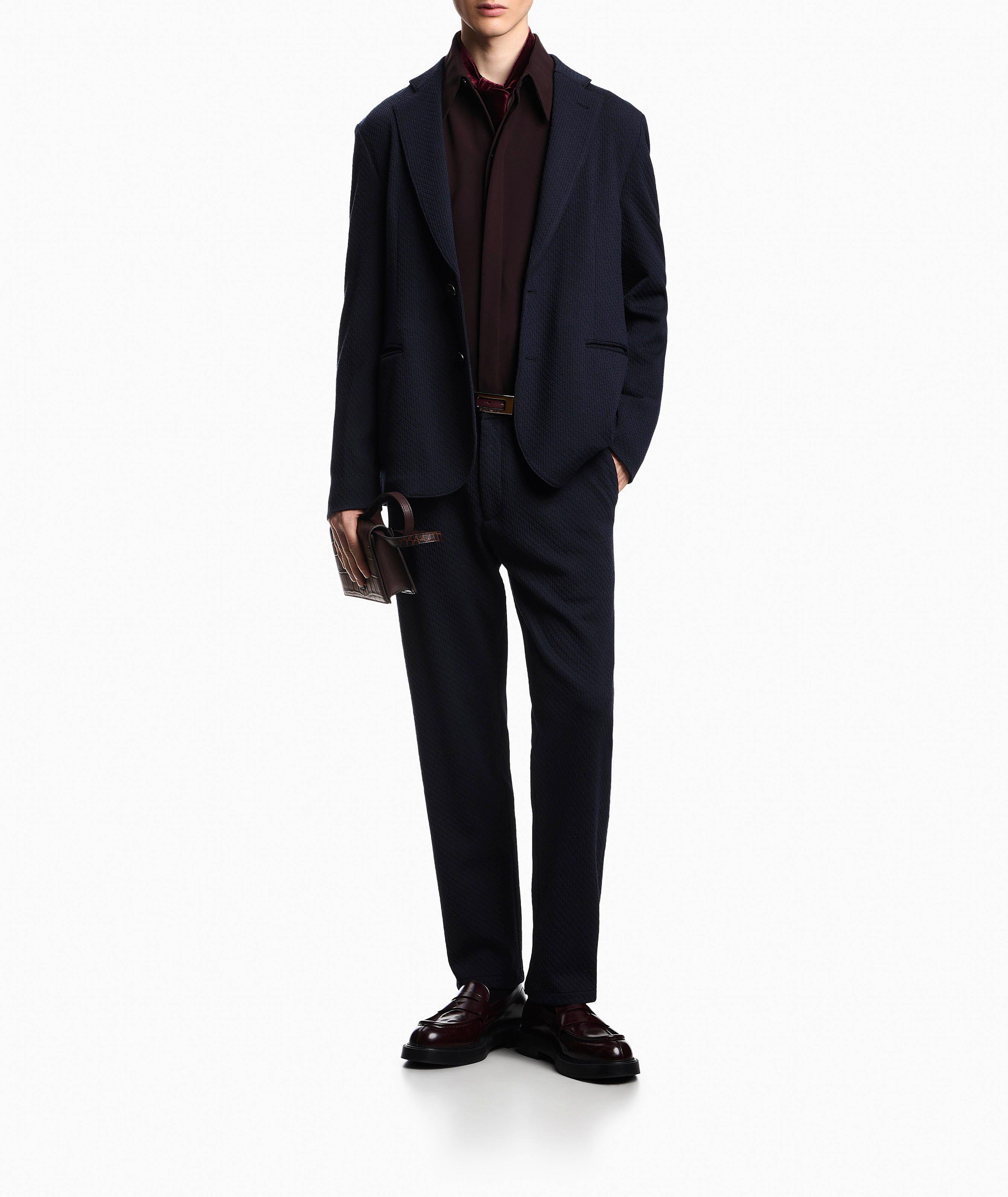 Jacquard Double Jersey Knit Sport Jacket image 4
