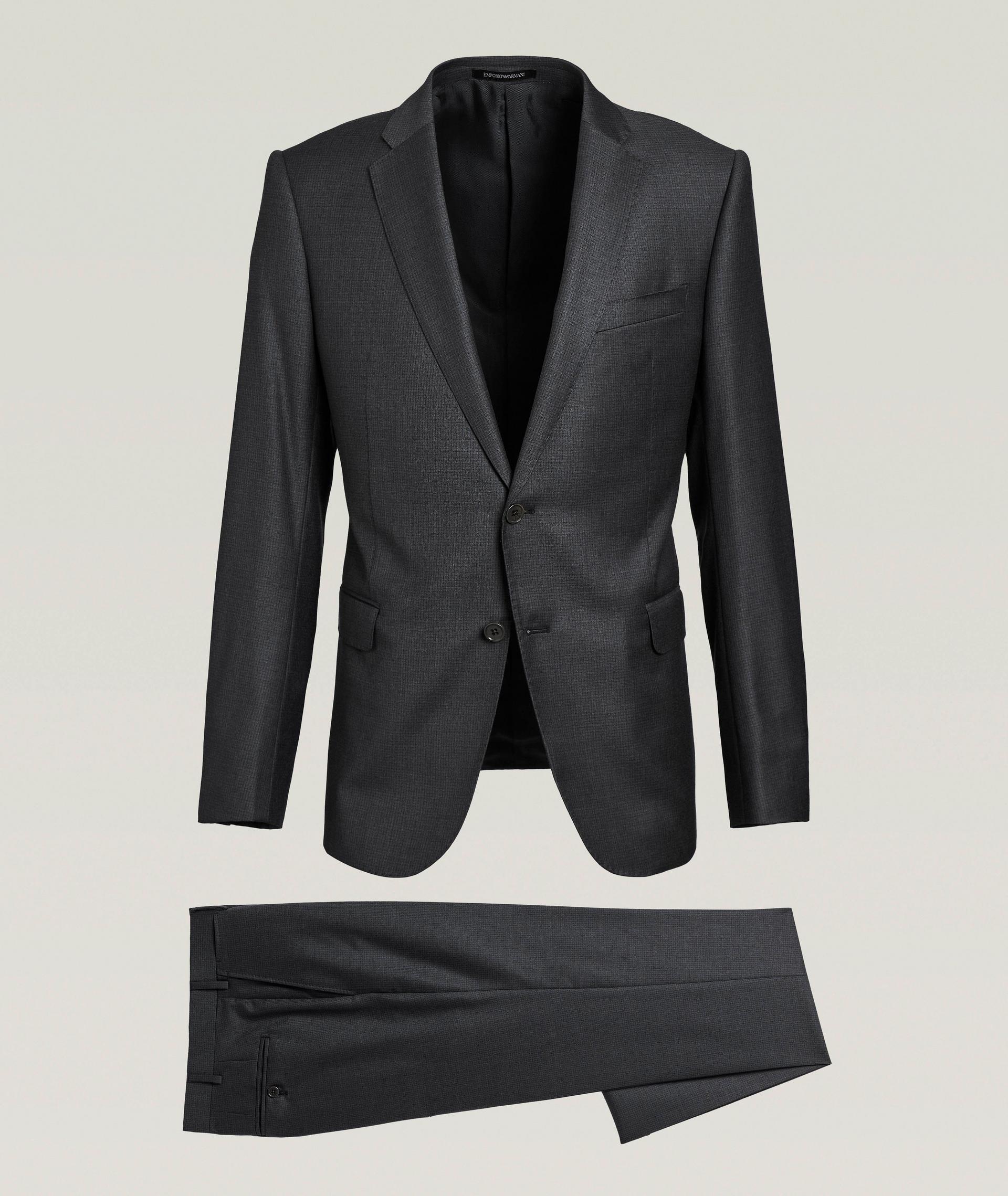 Micro-Checked Wool Suit  image 0
