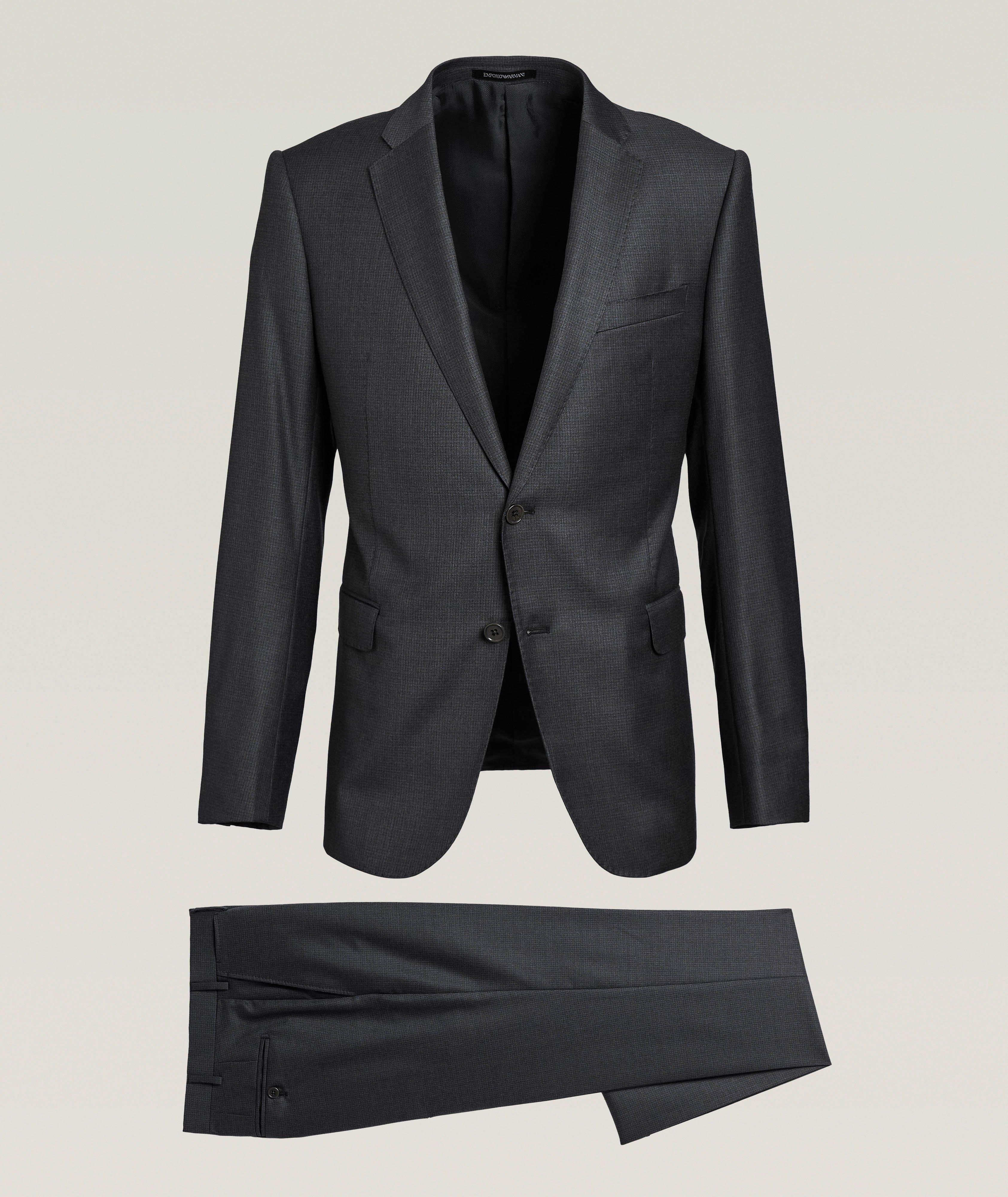 Micro-Checked Wool Suit  image 0
