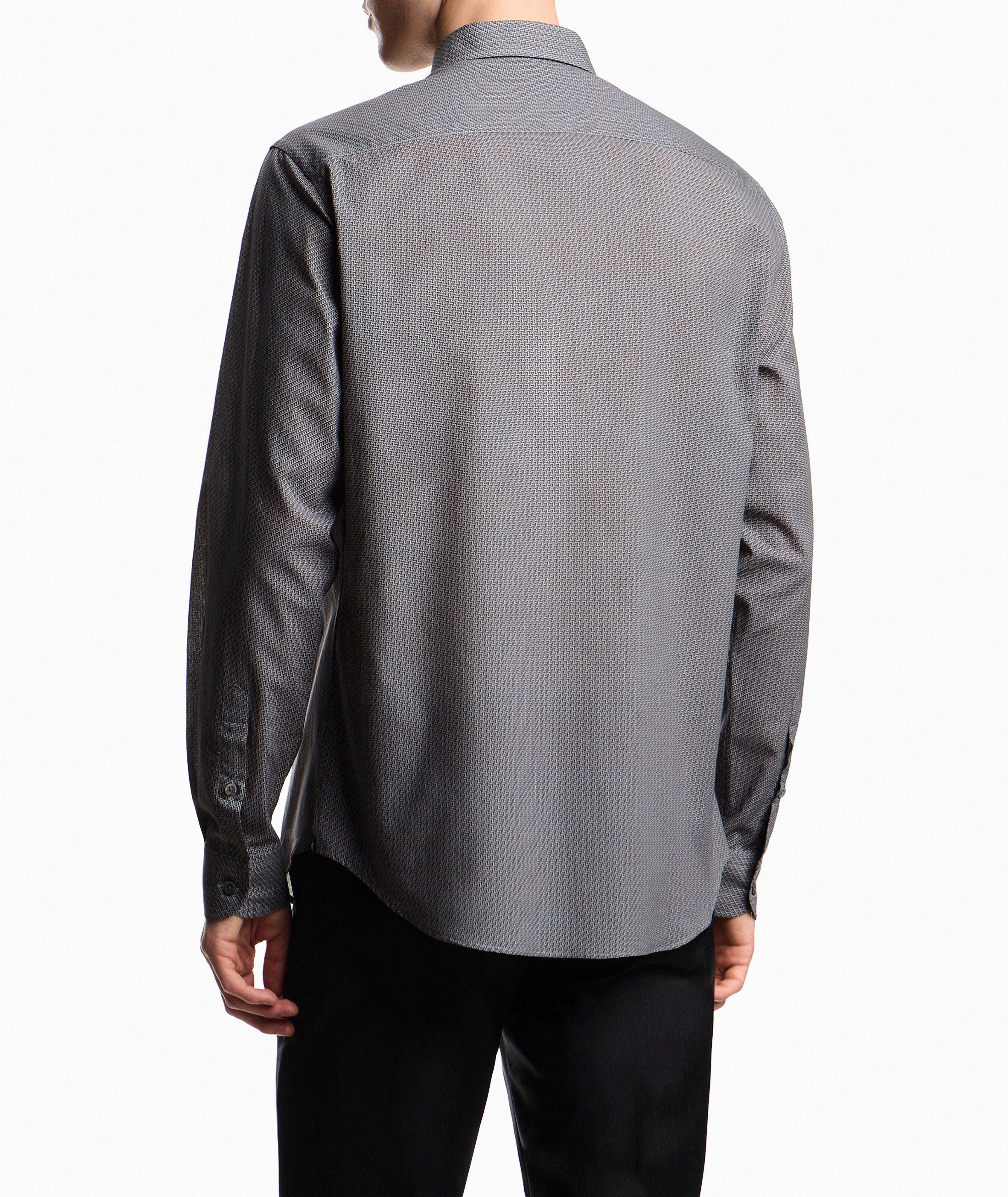 Chemise en coton à motif géométrique image 2