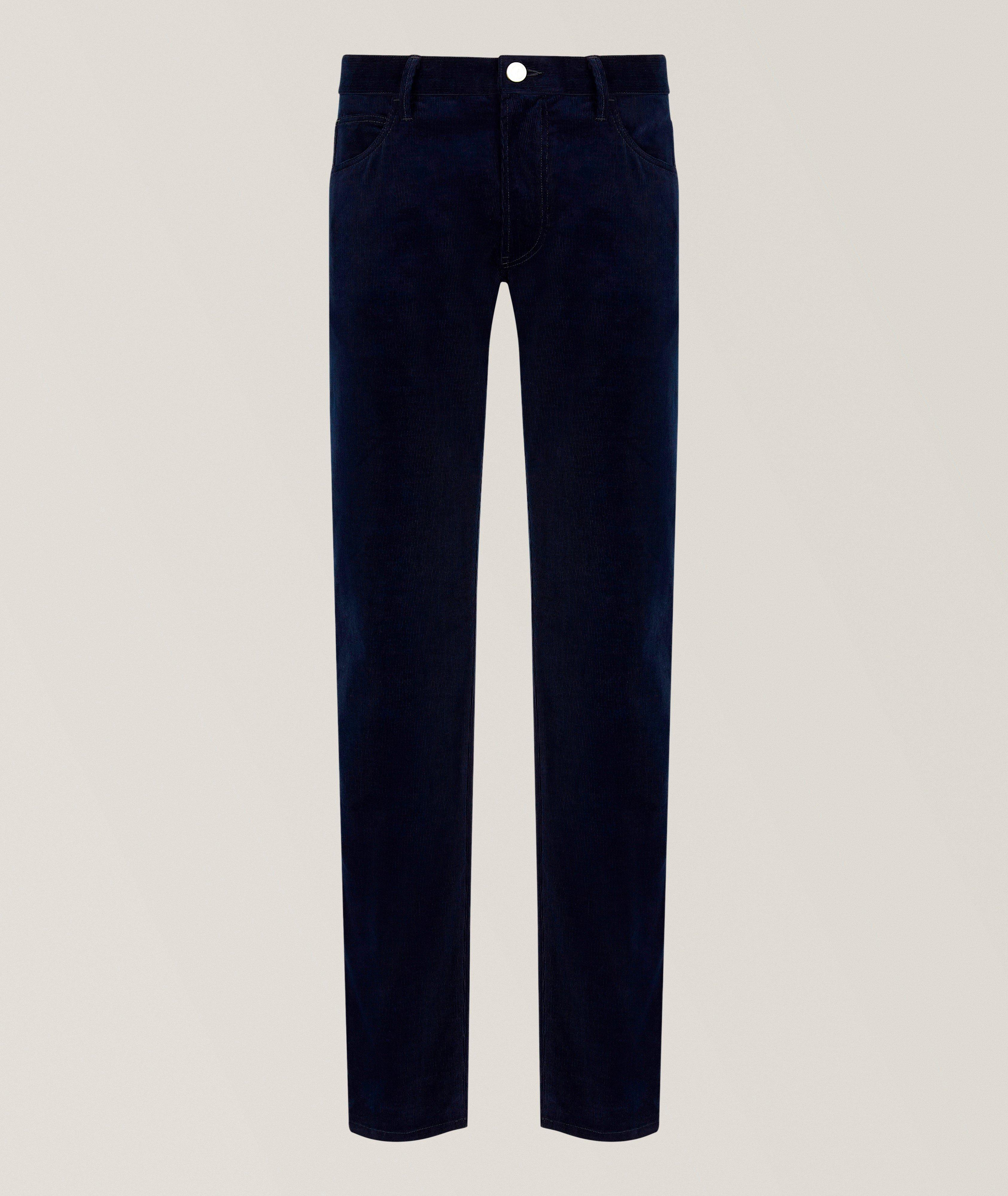 Pantalon cinq poches en velours côtelé image 0