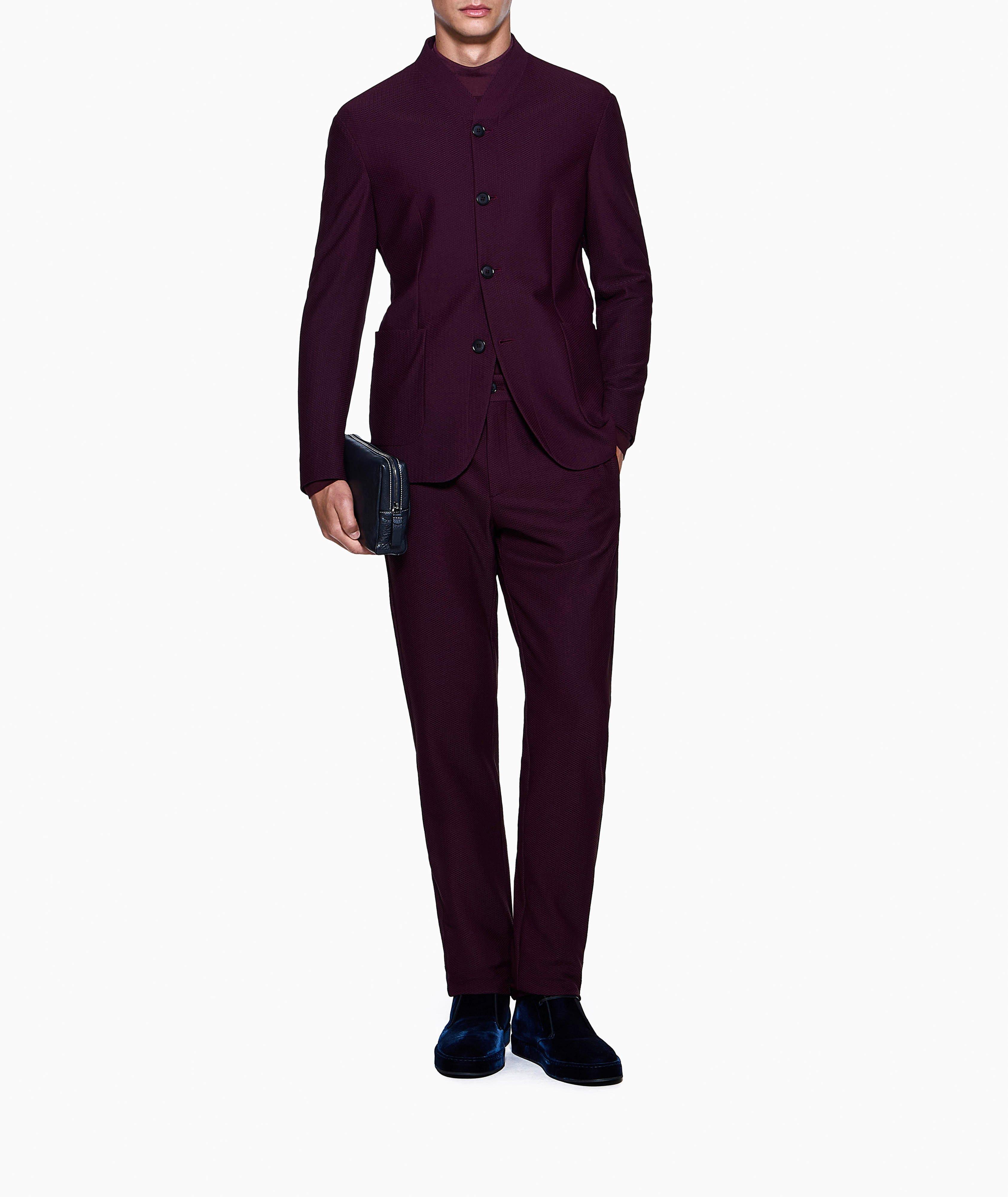 Pantalon en tissu technique gaufré image 4