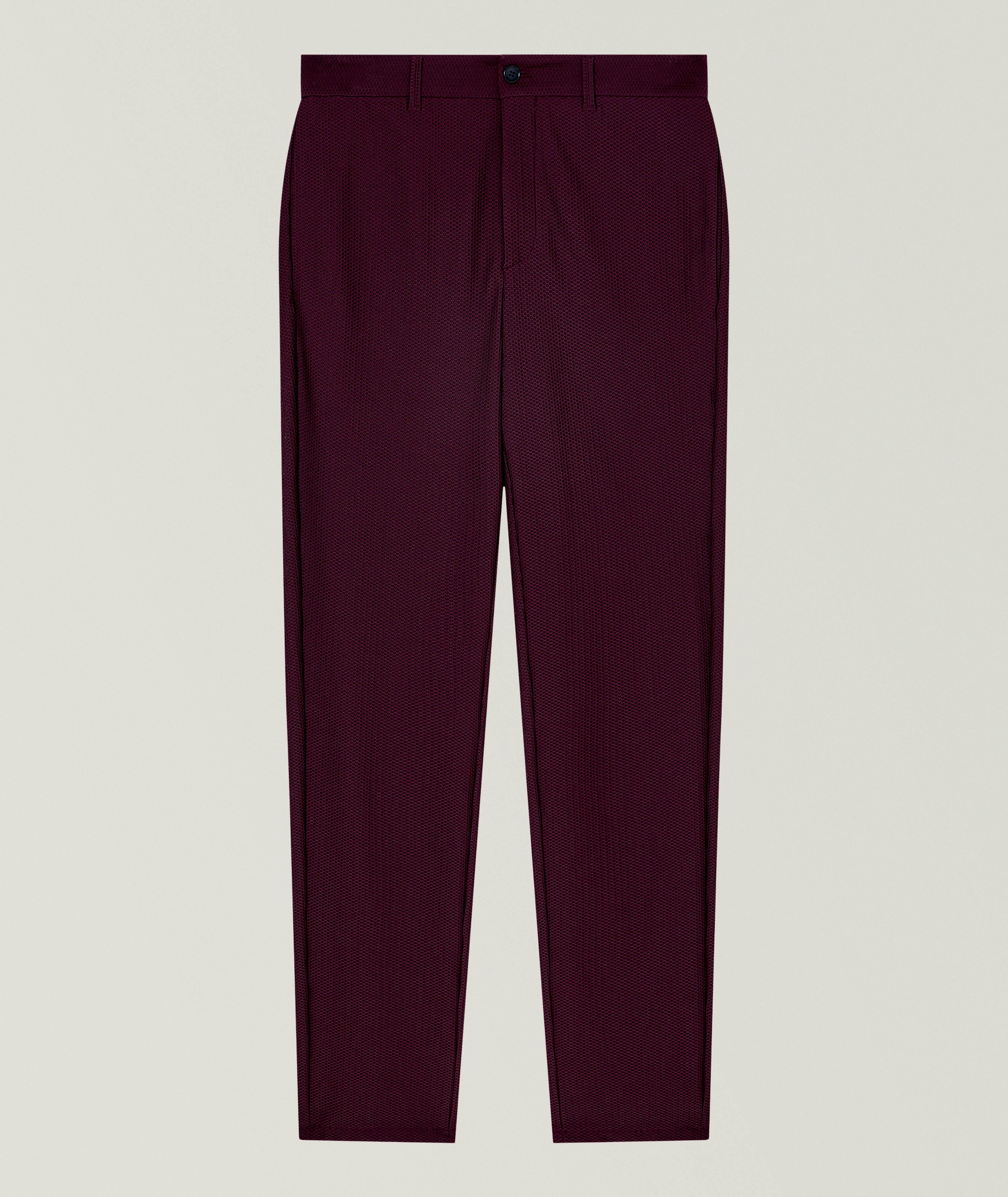 Pantalon en tissu technique gaufré image 0