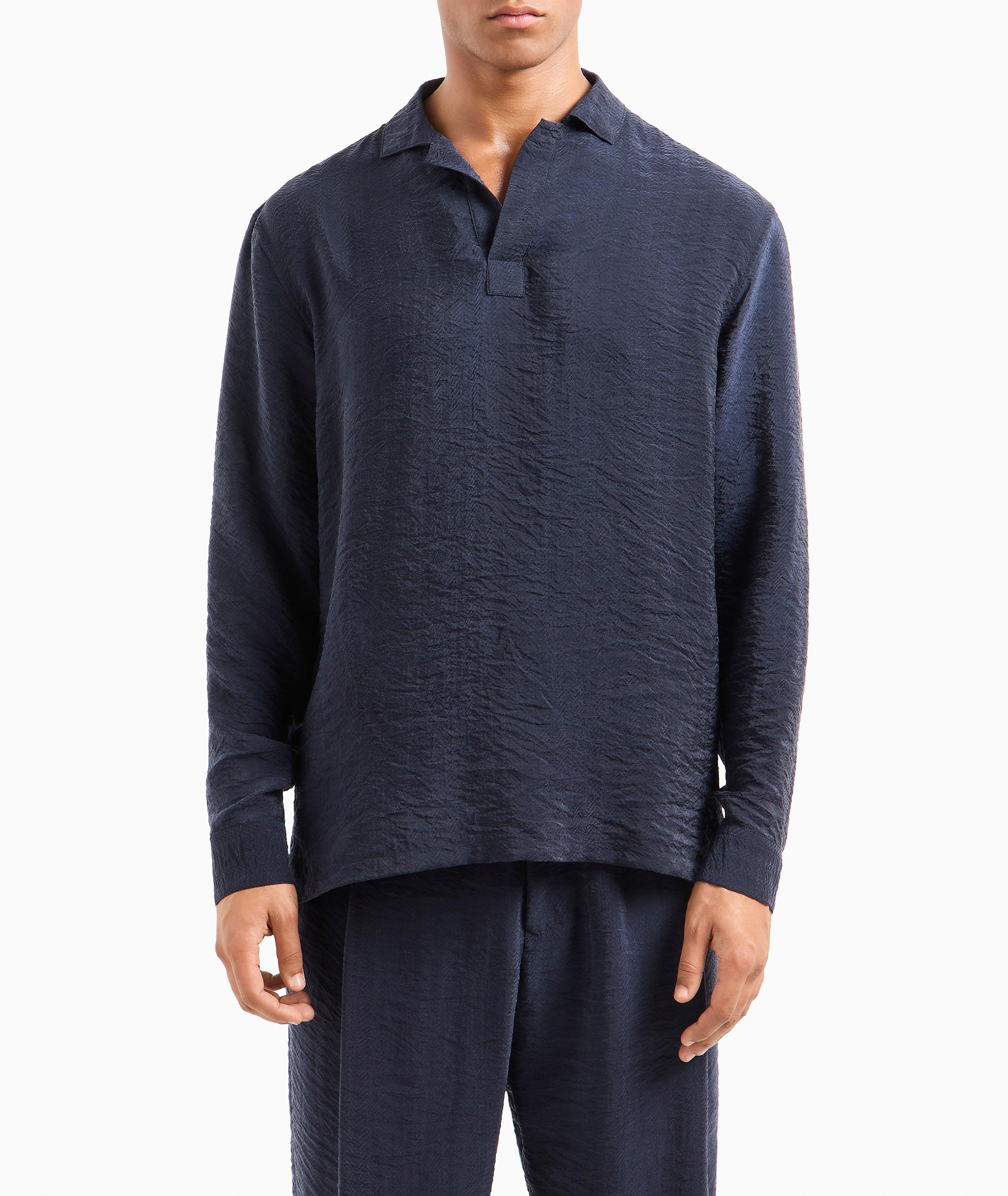 Polo en jacquard texturé image 1